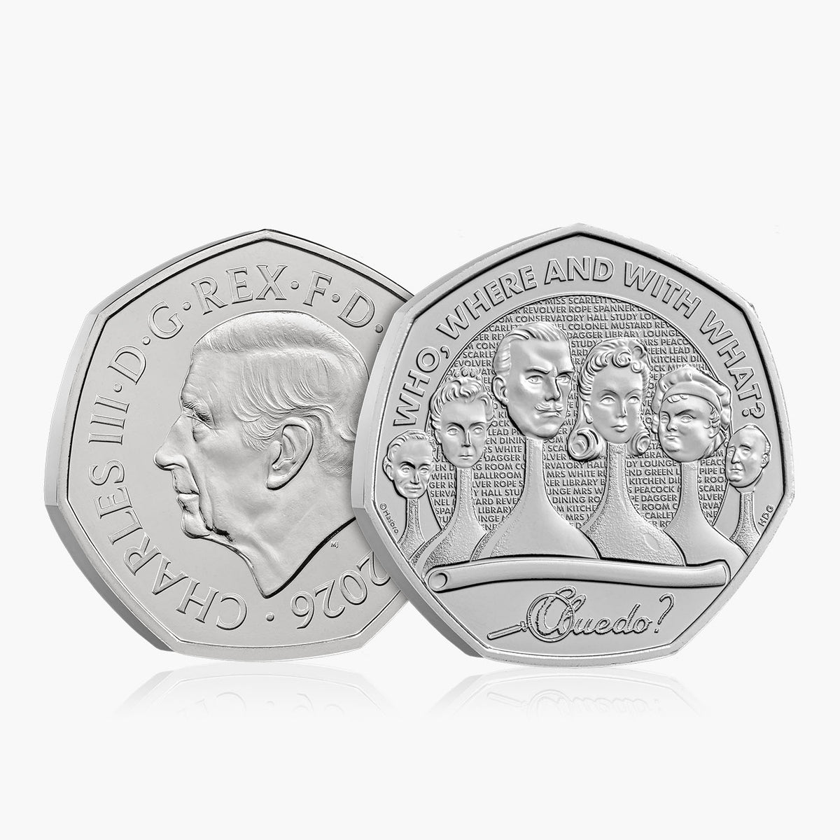 Cluedo 75th Anniversary 50p Coin