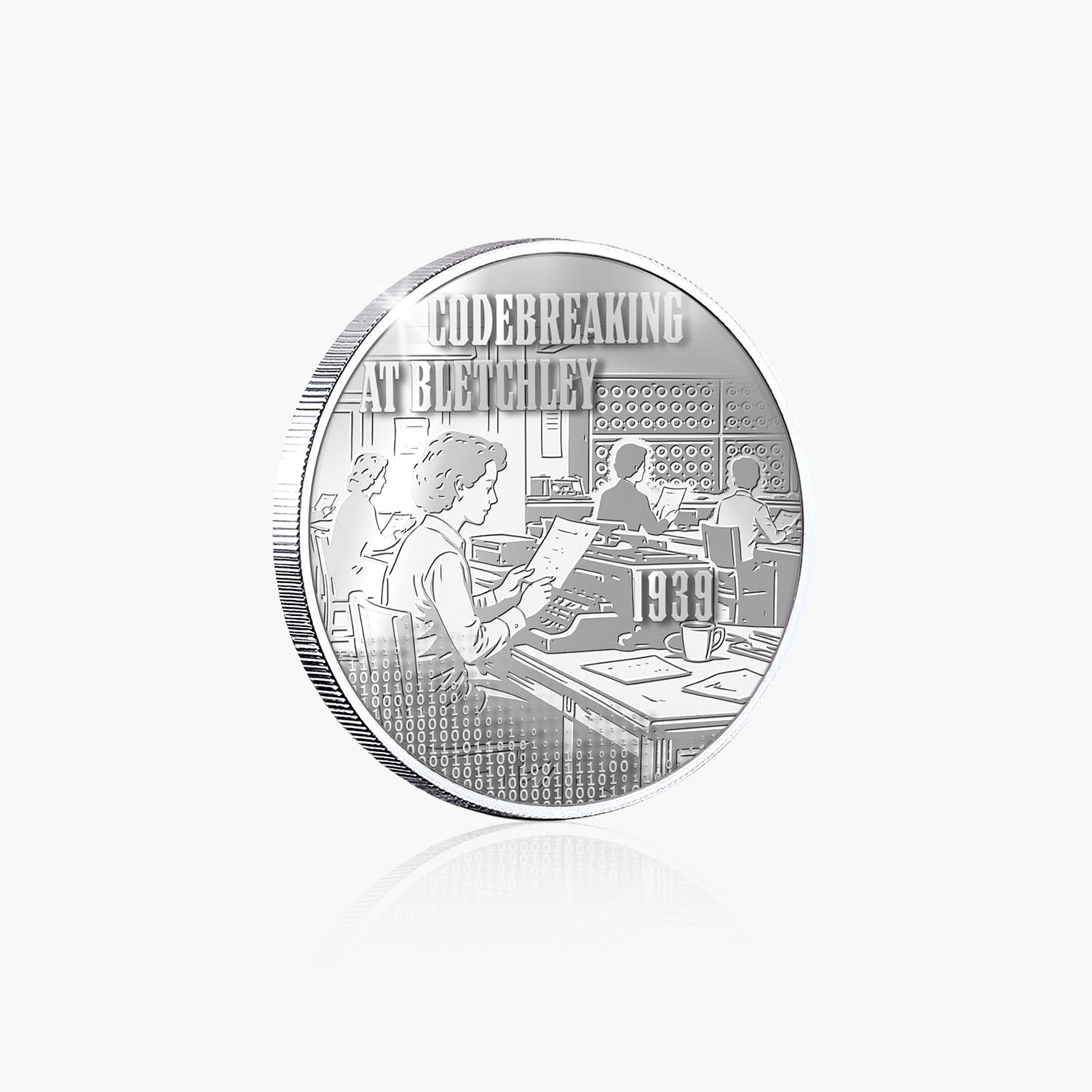 Great British Achievements Codebreaking at Bletchley Silver Plated BU Commemorative