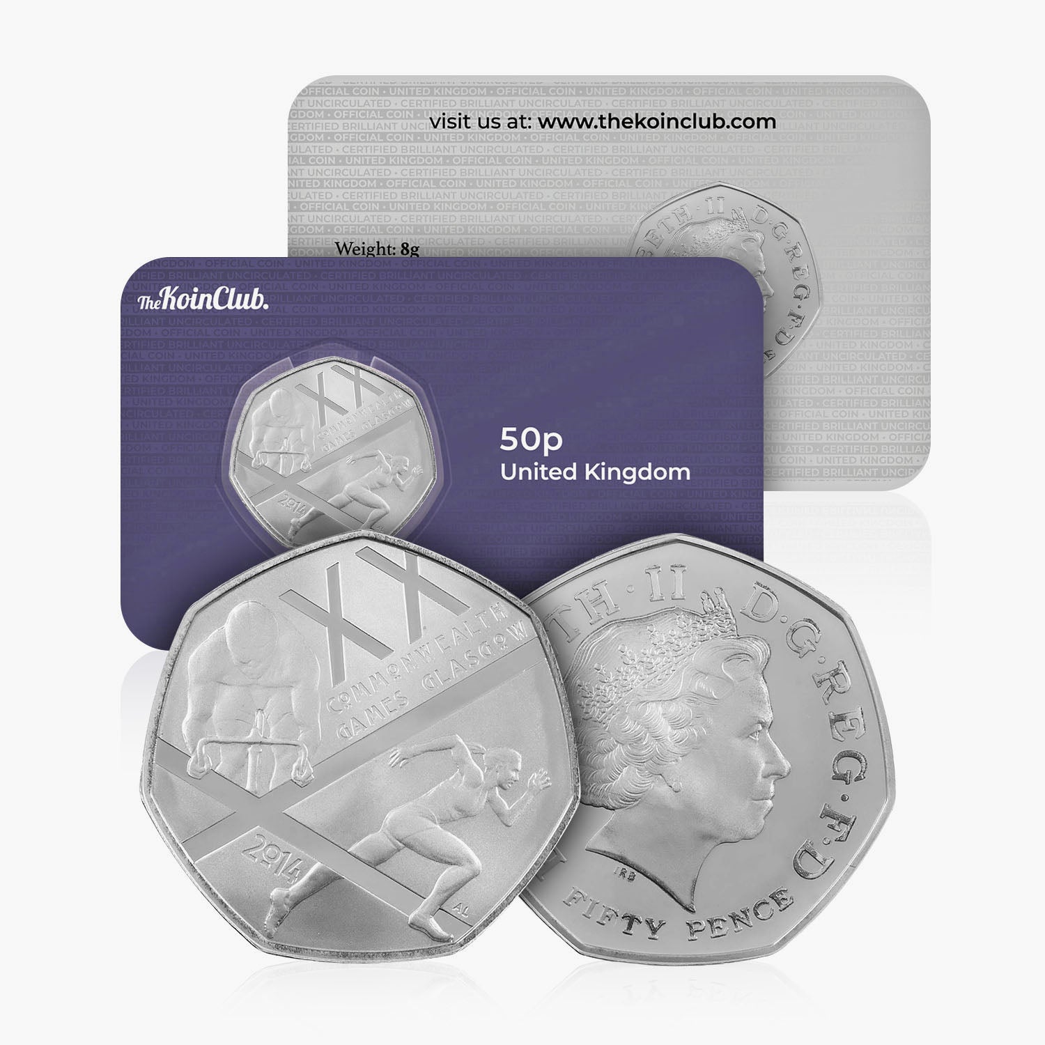 2014 Circulated Glasgow Commonwealth Games 50p Coin