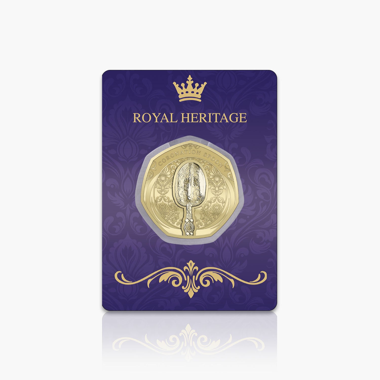 Royal Heritage Coronation Spoon Gold Plated BU Commemorative
