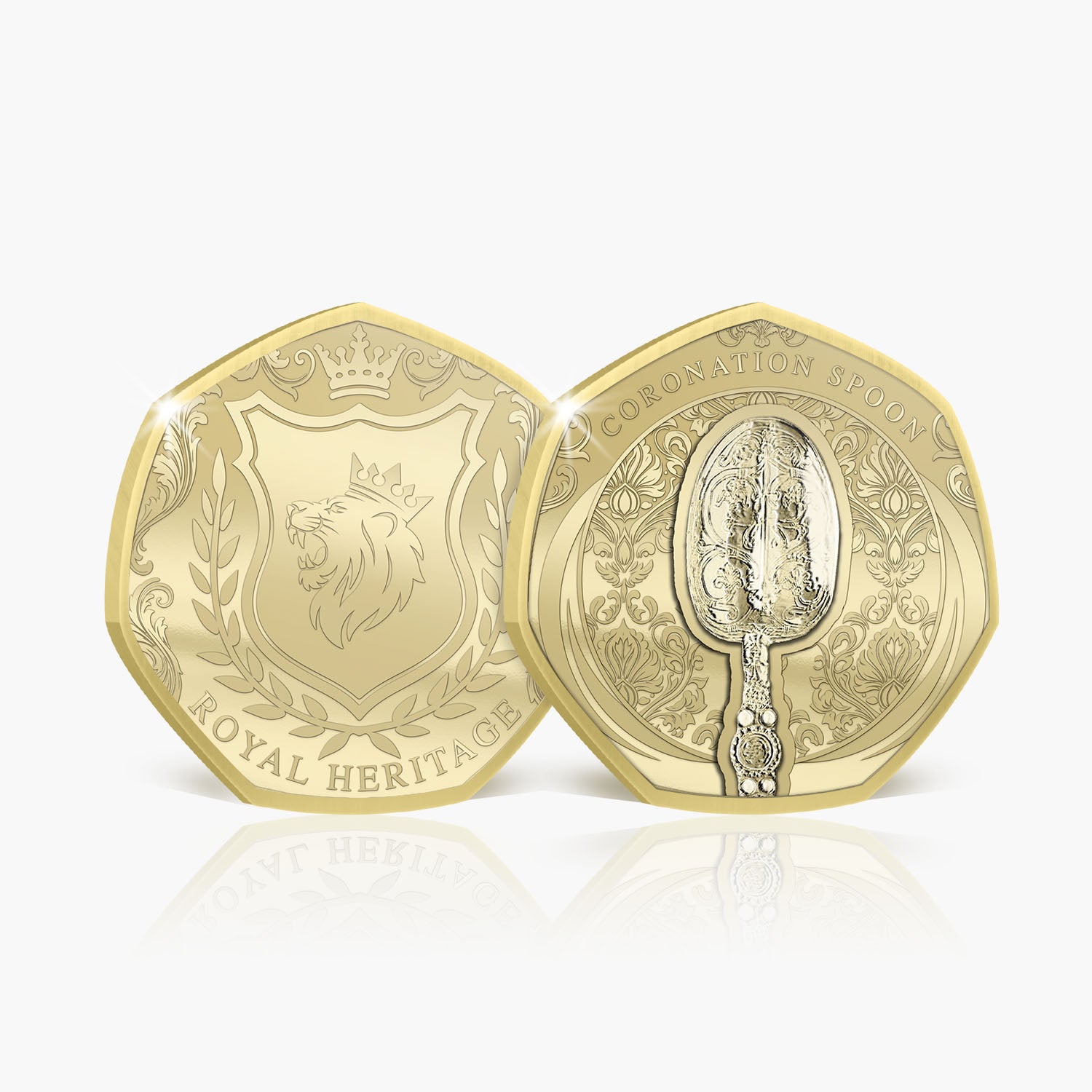 Royal Heritage Coronation Spoon Gold Plated BU Commemorative