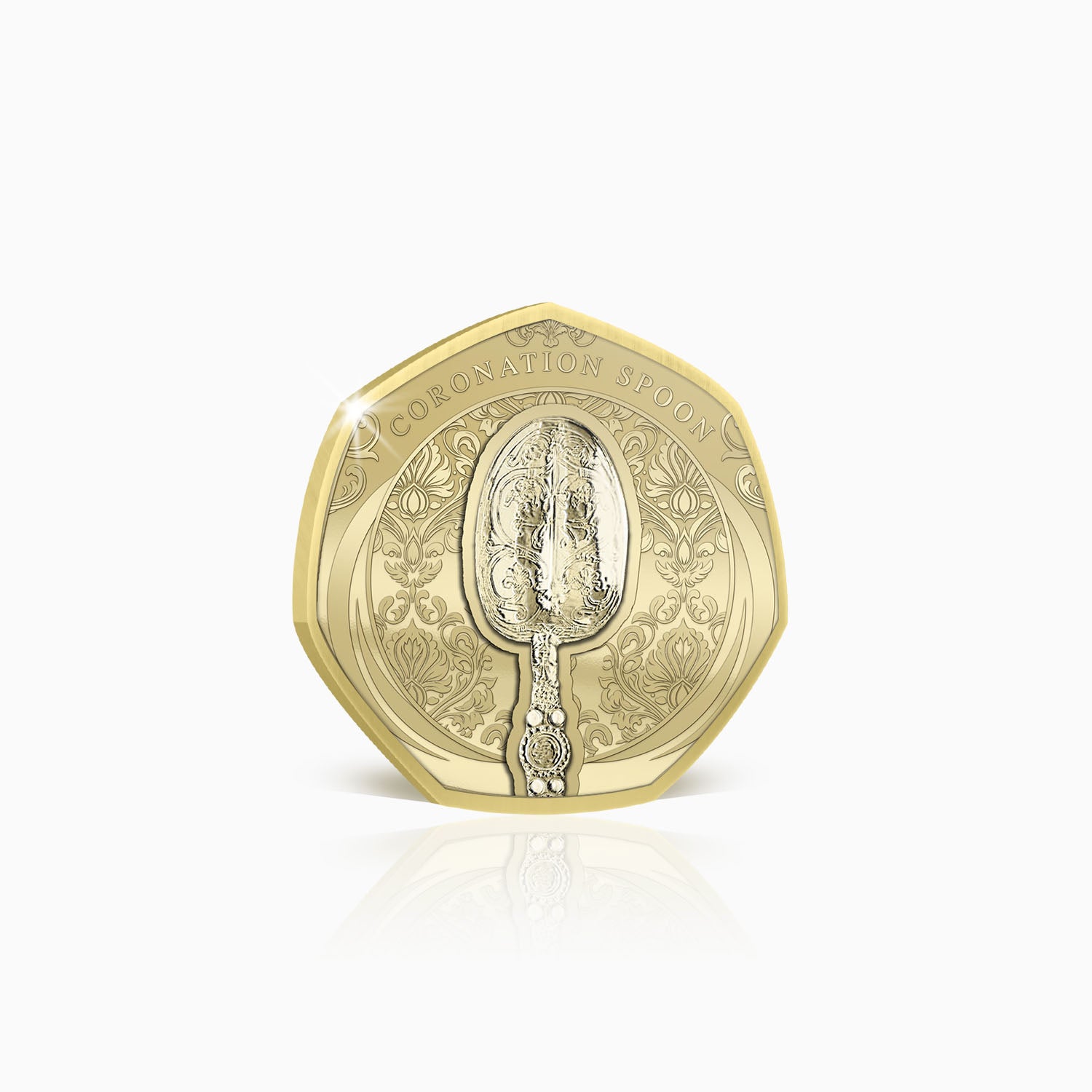 Royal Heritage Coronation Spoon Gold Plated BU Commemorative