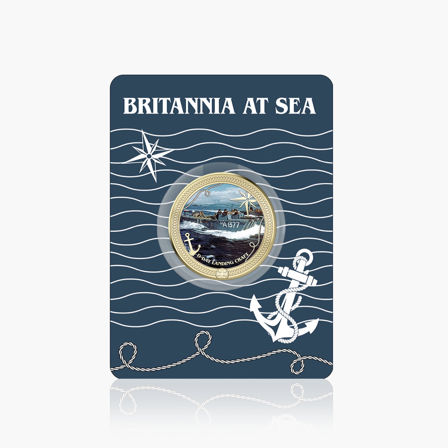 Britannia at Sea D Day Landing Craft Gold Plated BU Commemorative