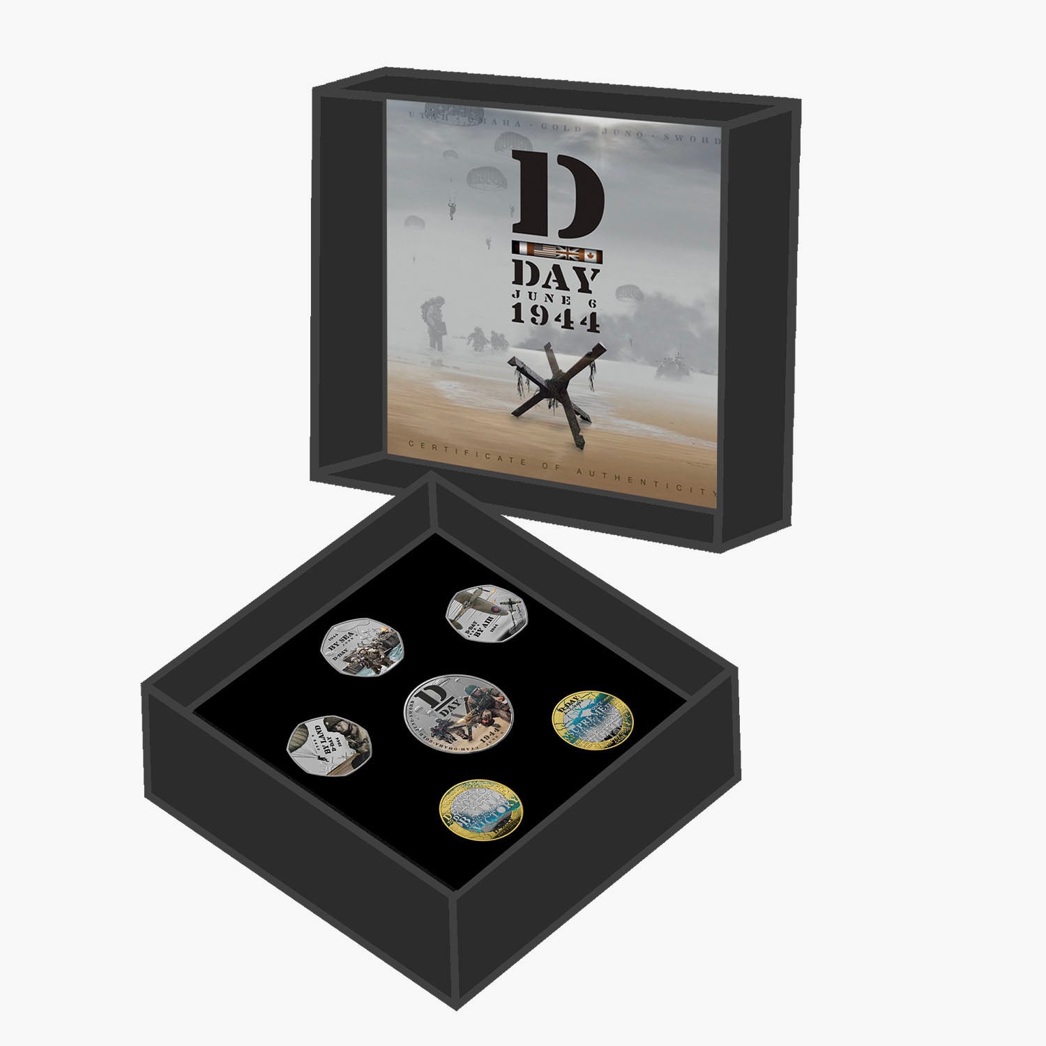 D-Day 80th Anniversary 2024 BU Colour Coin Set