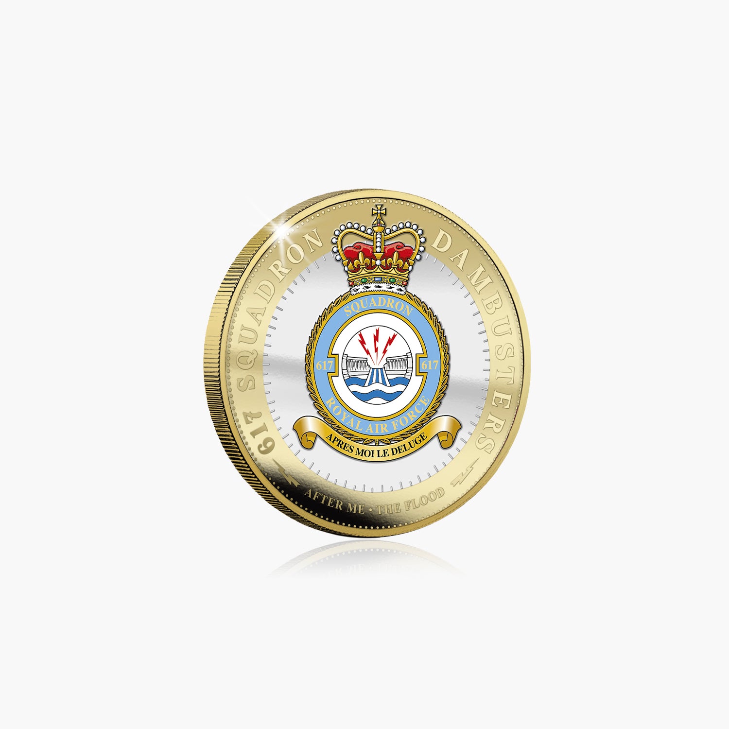 Dambusters 80th - Squadron Crest Pièce de couleur brillante de 2 £ non circulée 2023