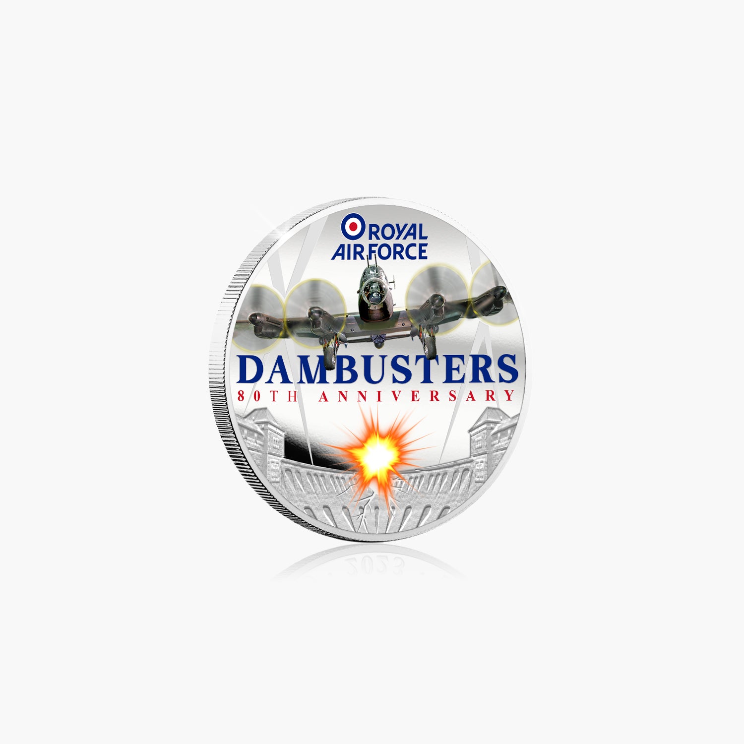 Dambusters 80th - Dambusters £5 Brilliant Uncirculated Colour Coin 2023