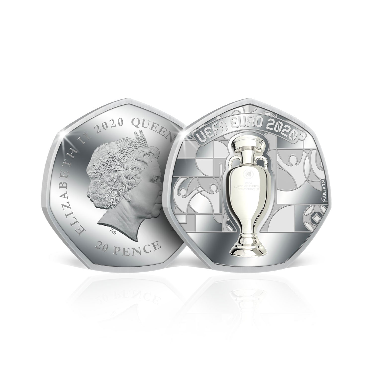 UEFA EURO 2020 トロフィー シルバー メッキ コイン