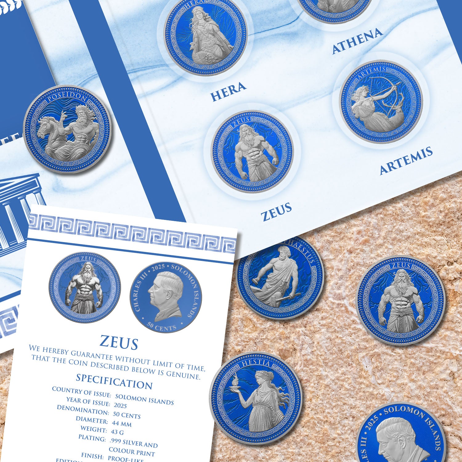Ancient Greece Gods & Goddesses 2025 Coin Collection
