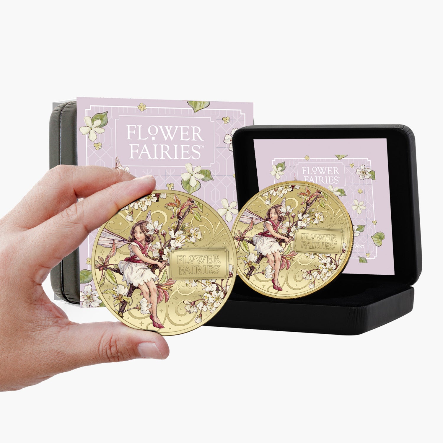Flower Fairies 2026 The Wild Cherry Blossom Fairy Super Size Gold Luxe Edition Coin