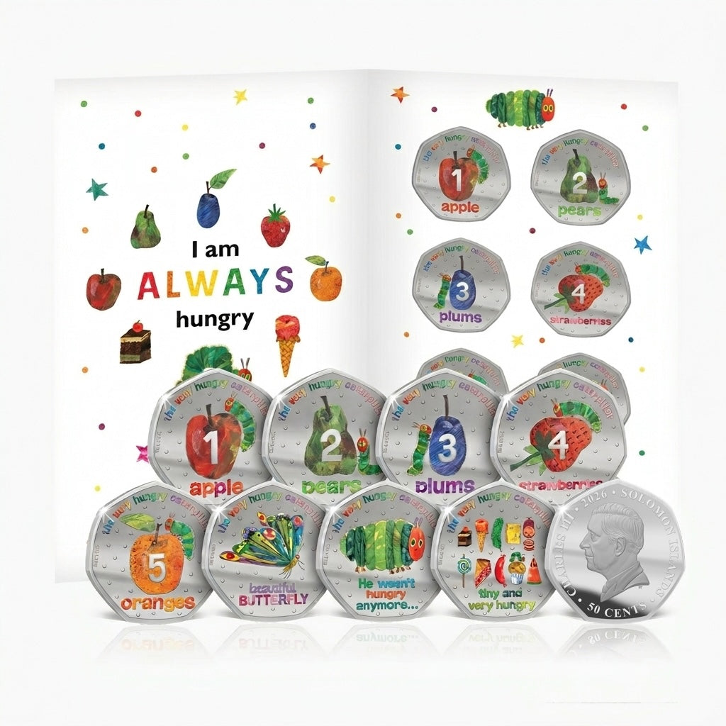 The Very Hungry Caterpillar™ 2026 .999 Silver Plated Coin Pack