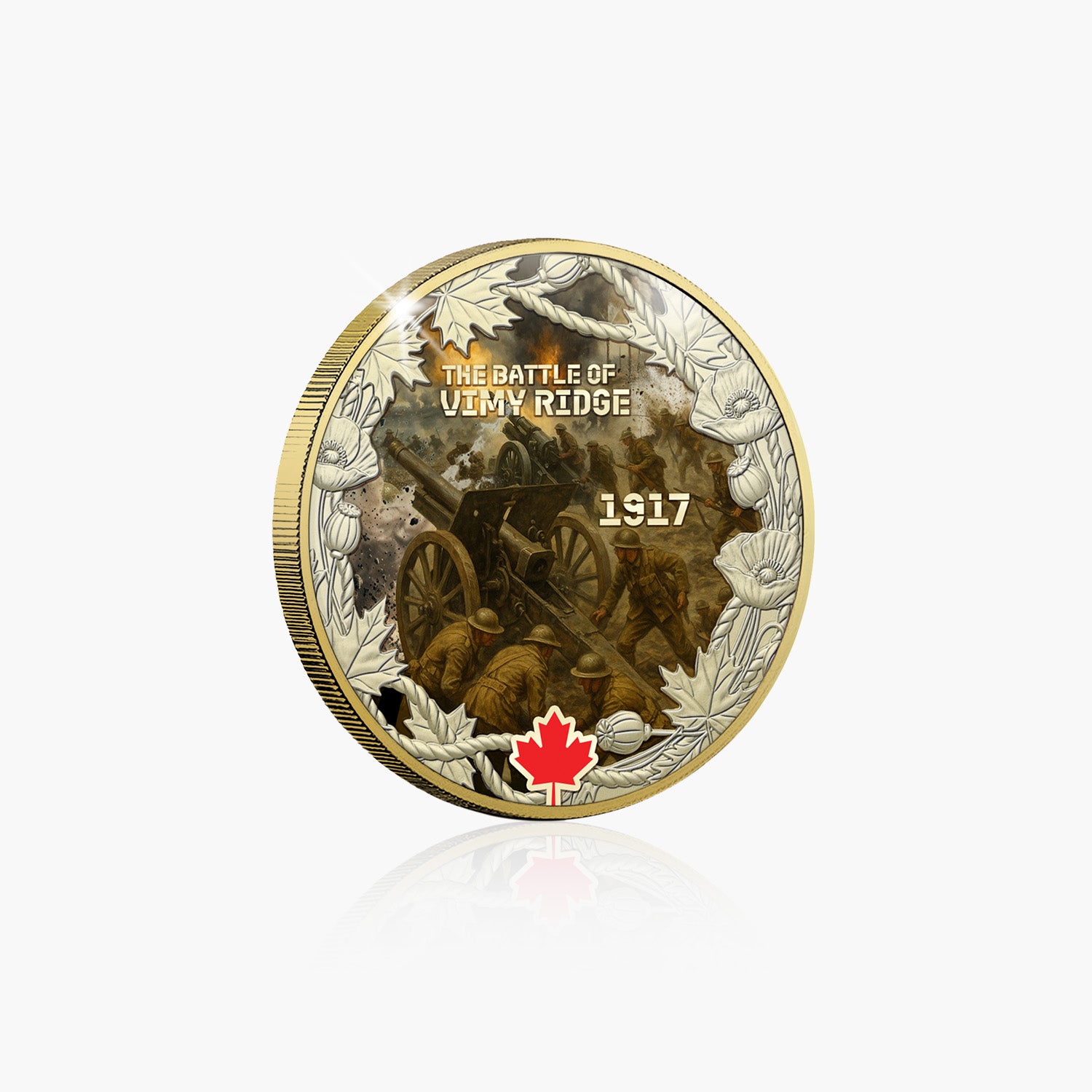 Canadian Legacy of Valour - Battle of Vimy Ridge Gold Plated Coin