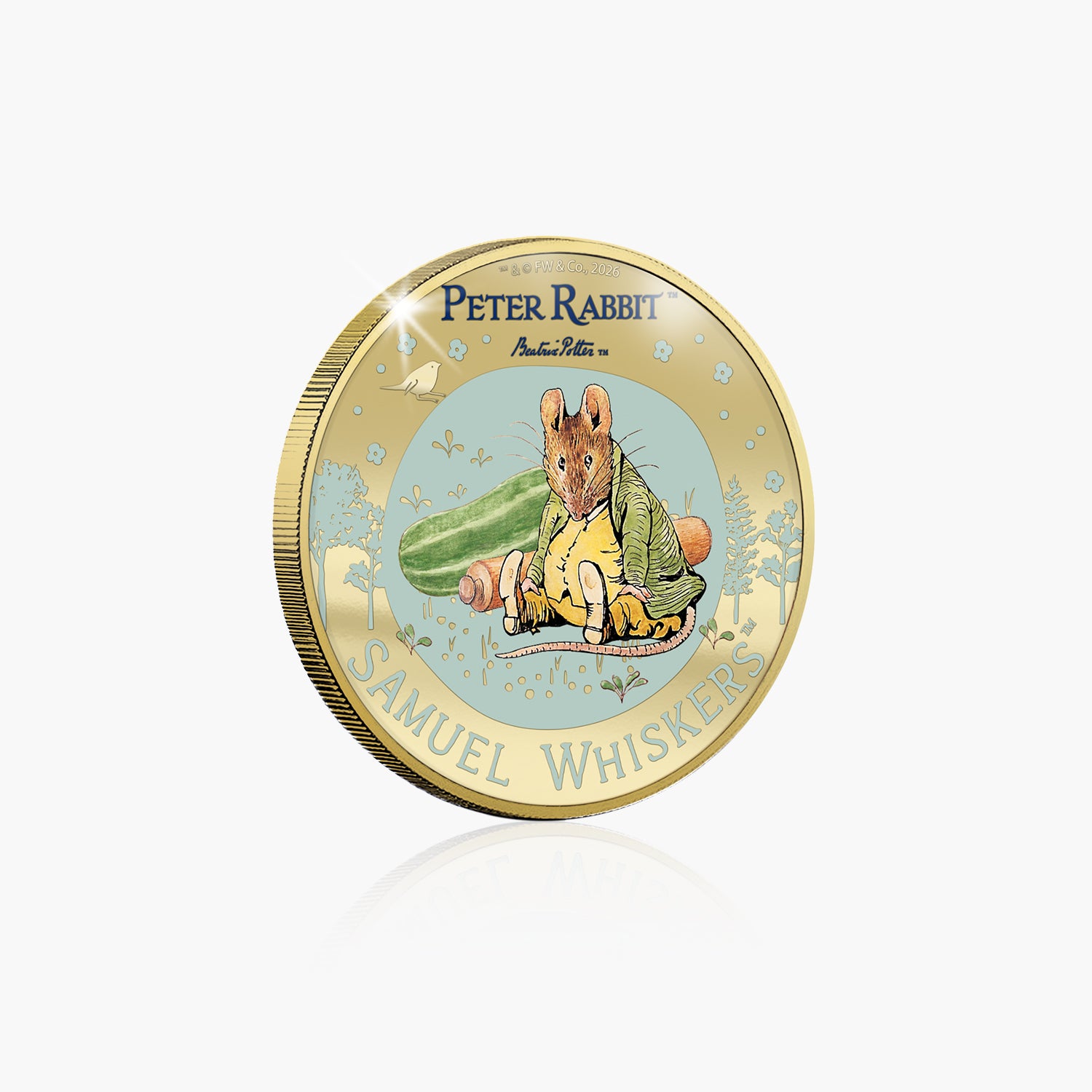 Stories of Britain Beatrix Potter Samuel Whiskers Gold Plated BU Commemorative