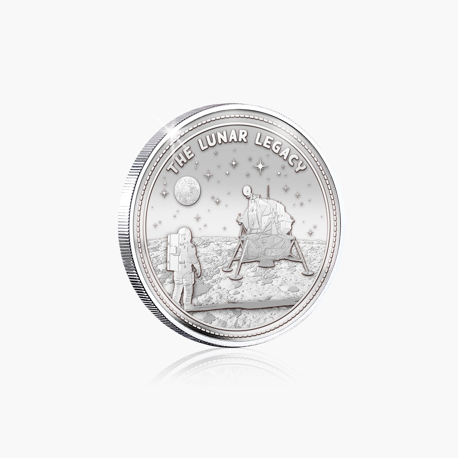 One Giant Leap â€“ The Lunar Legacy Supersize 75mm Antique Finish Medal