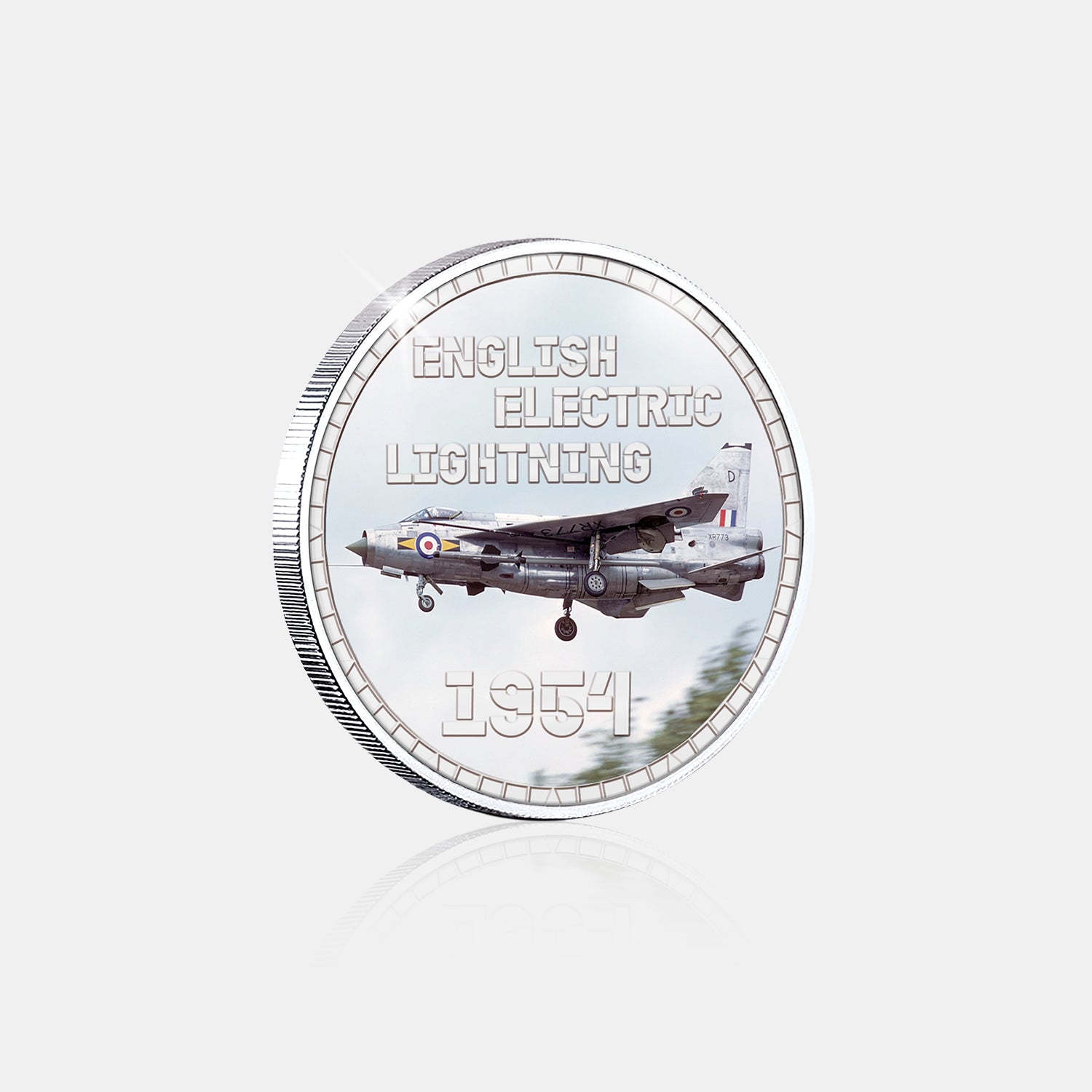 Wings of Britain English Electric Lightning Silver Plated BU Commemorative
