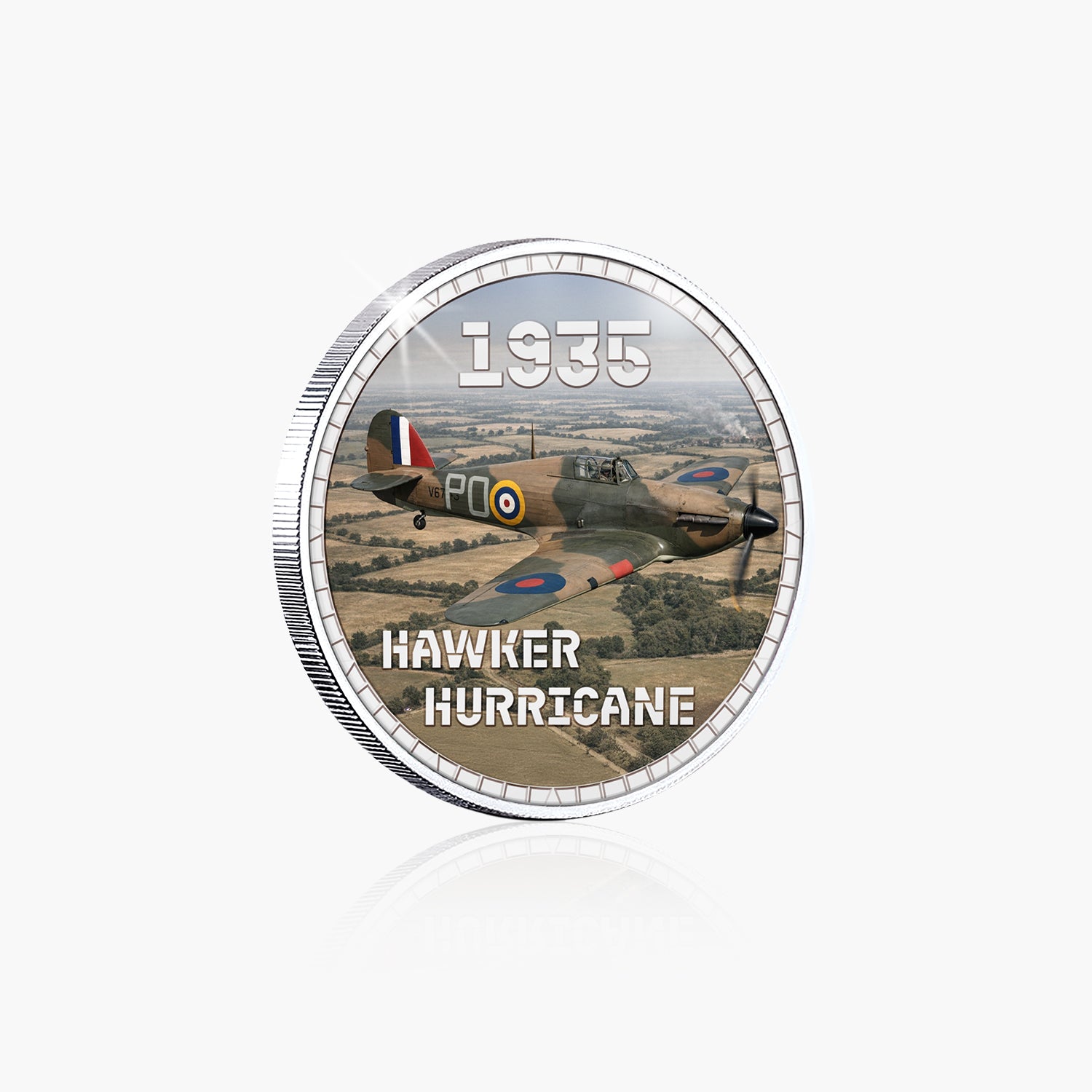 Wings of Britain Hawker Hurricane Silver Plated BU Commemorative