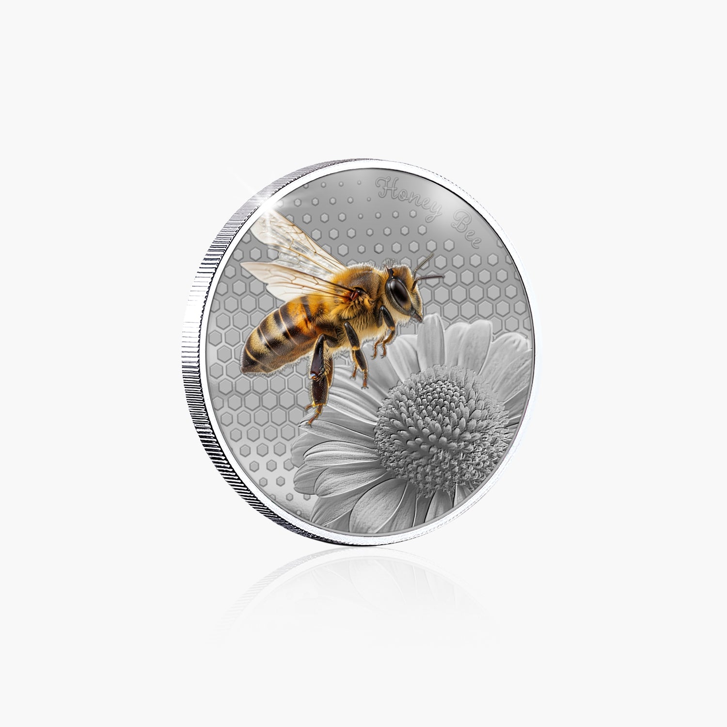 British Wildlife Honey Bee Silver Plated BU Commemorative