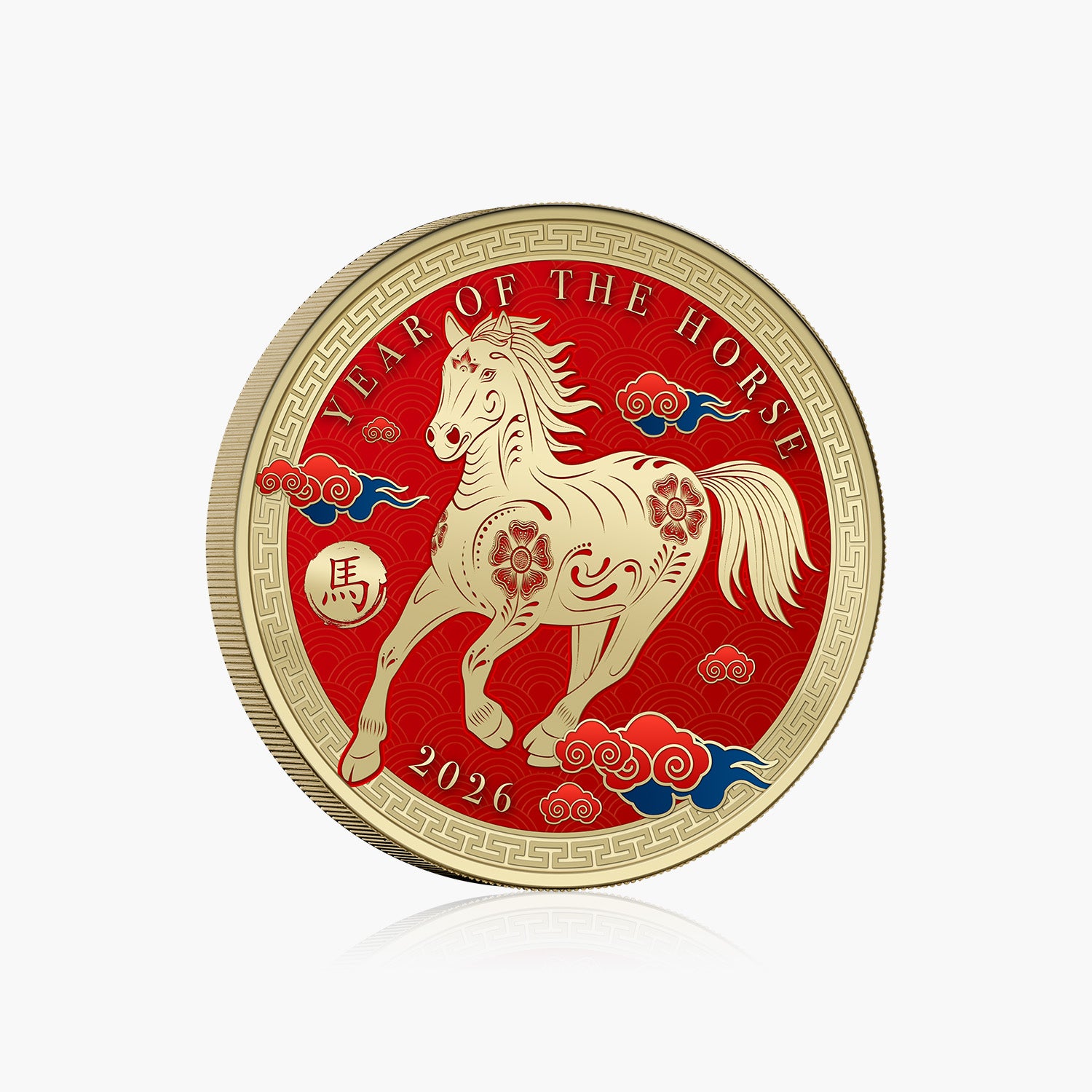 2026 Year of The Horse 24K 50mm Gold Plated Commemorative