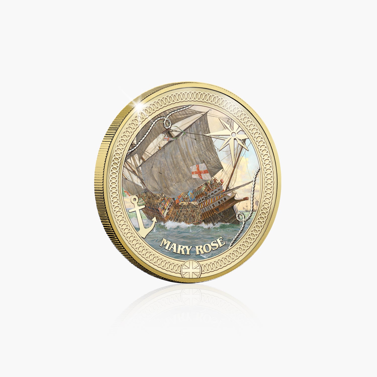 Britannia at Sea Mary Rose Gold Plated BU Commemorative