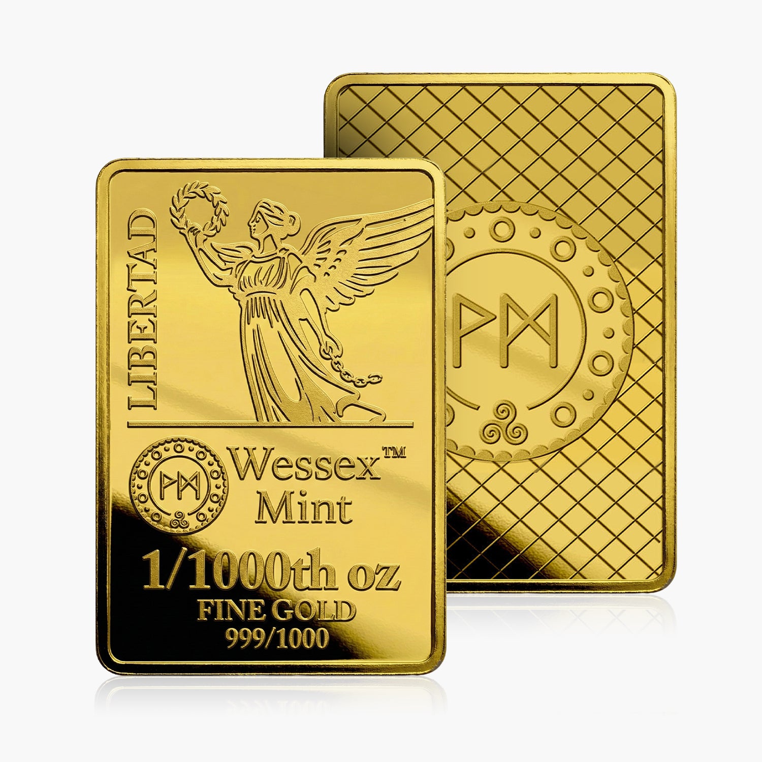 Wessex Mint 1/1000th oz Libertad Solid Gold Bar