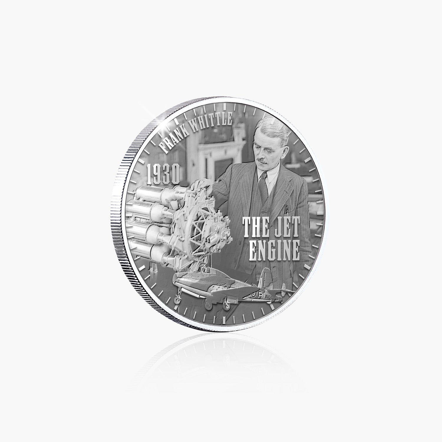 Great British Achievements Jet Engine Silver Plated BU Commemorative