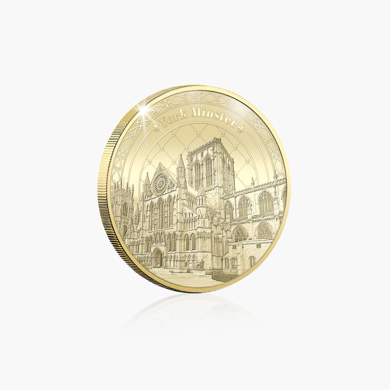 Icons of Britain York Minster Gold Plated BU Commemorative