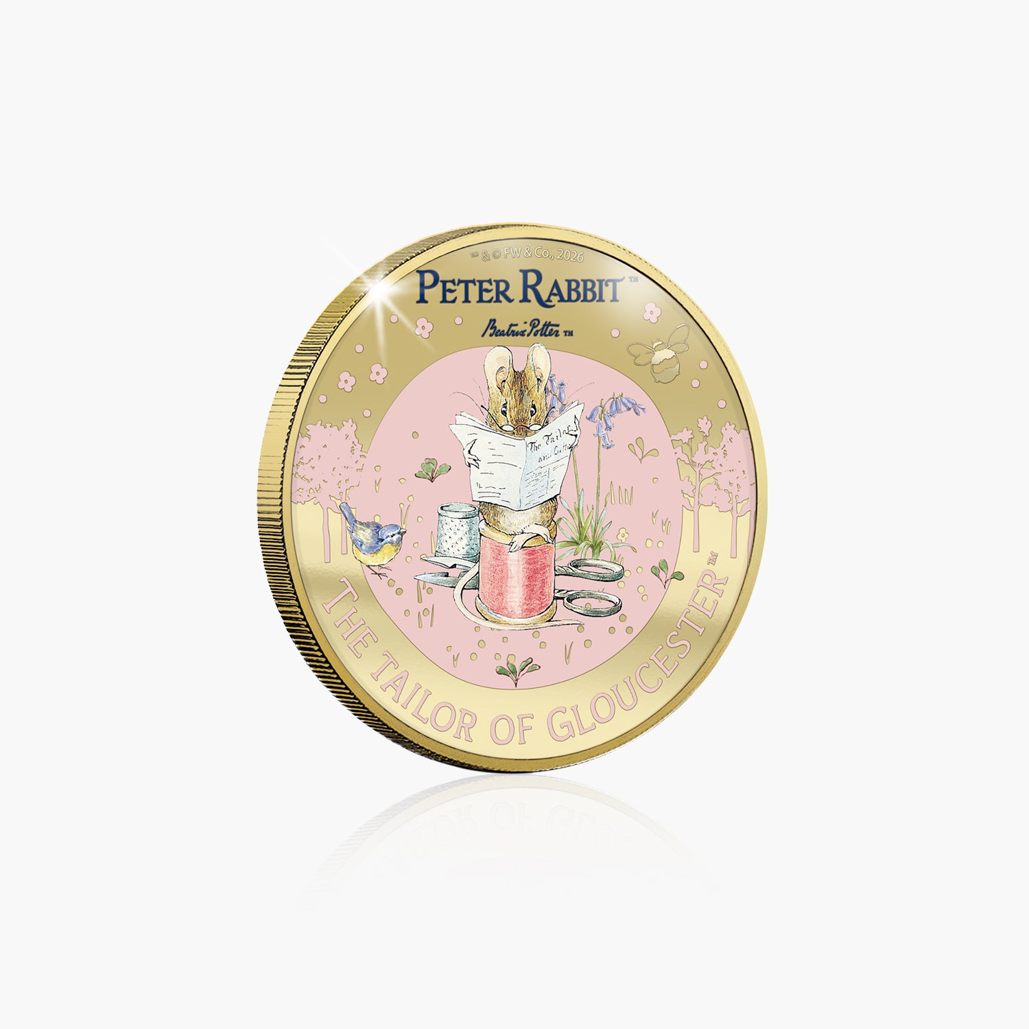 Stories of Britain Beatrix Potter The Tailor of Gloucester Gold Plated BU Commemorative