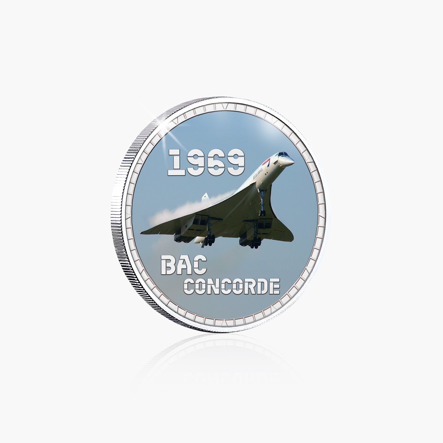 Wings of Britain Aerospatiale BAC Concorde Silver Plated BU Commemorative