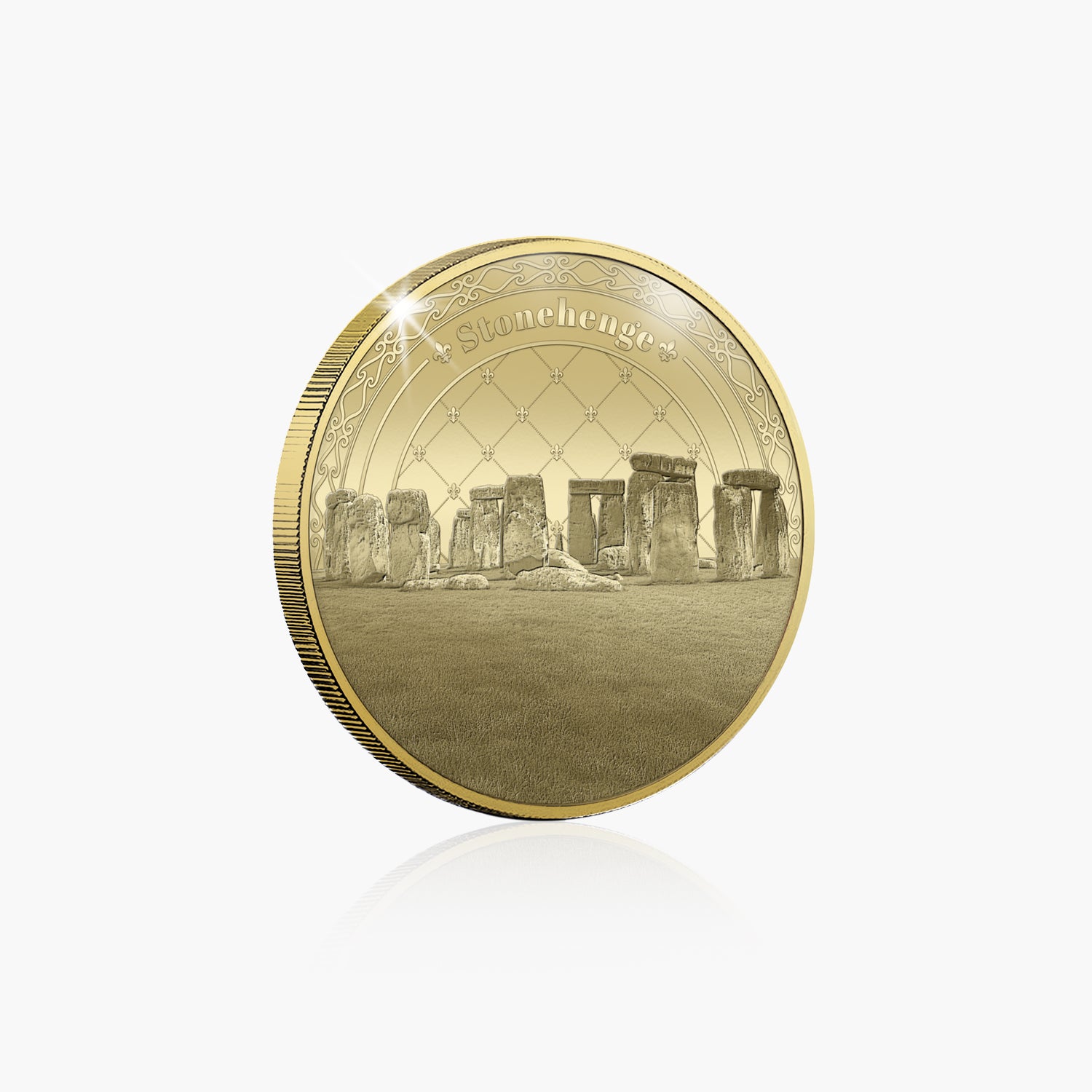Icons of Britain Stonehenge Gold Plated BU Commemorative
