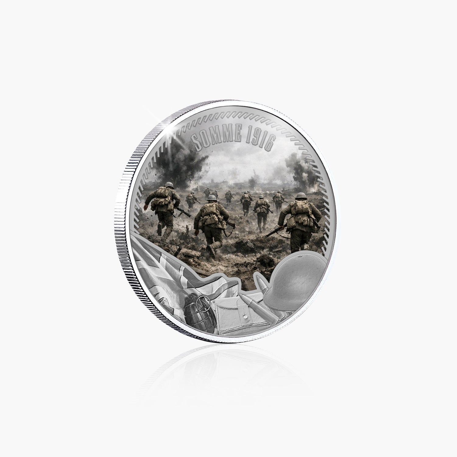 Defenders of the Realm Somme 1916 Silver Plated BU Commemorative