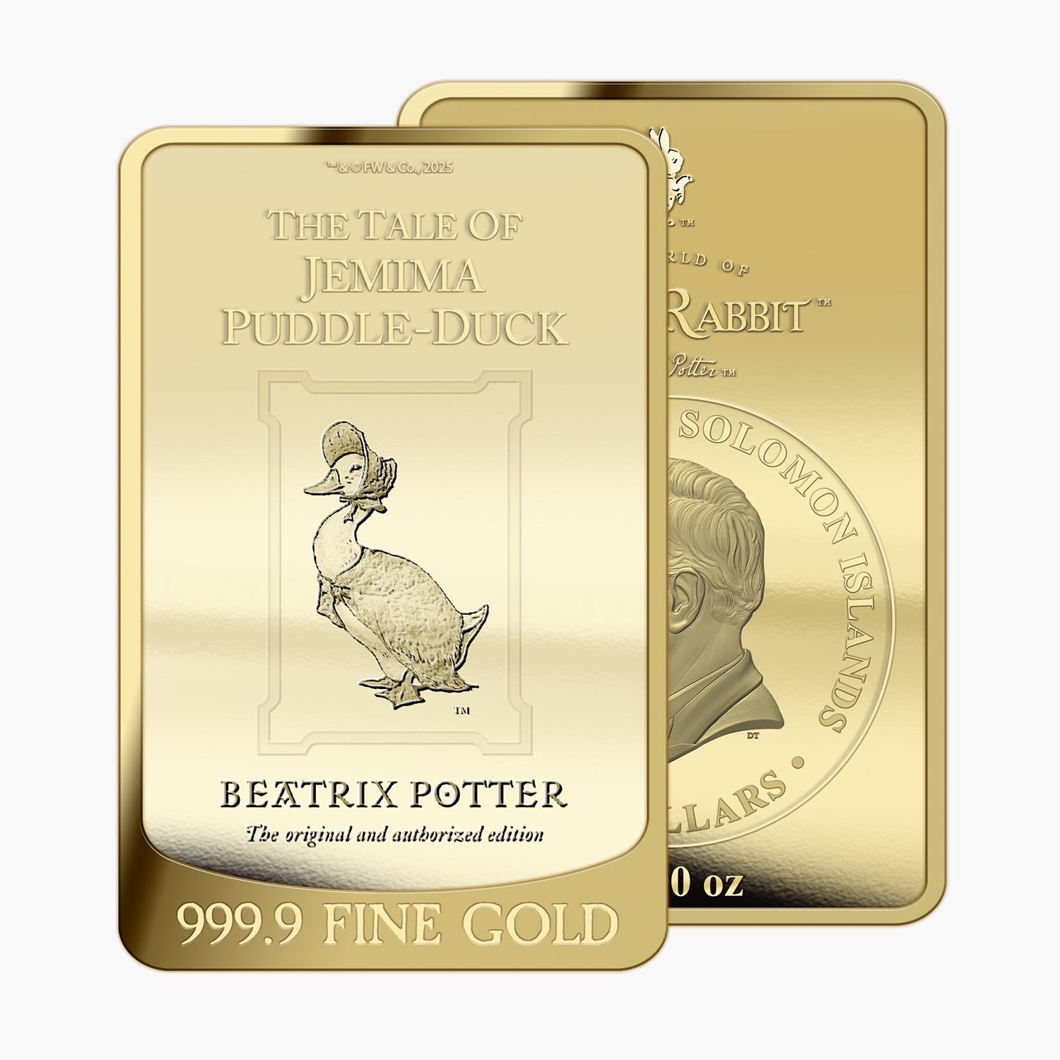 The Tales of Beatrix Potter - Jemima Puddle-Duck Solid Gold Bar