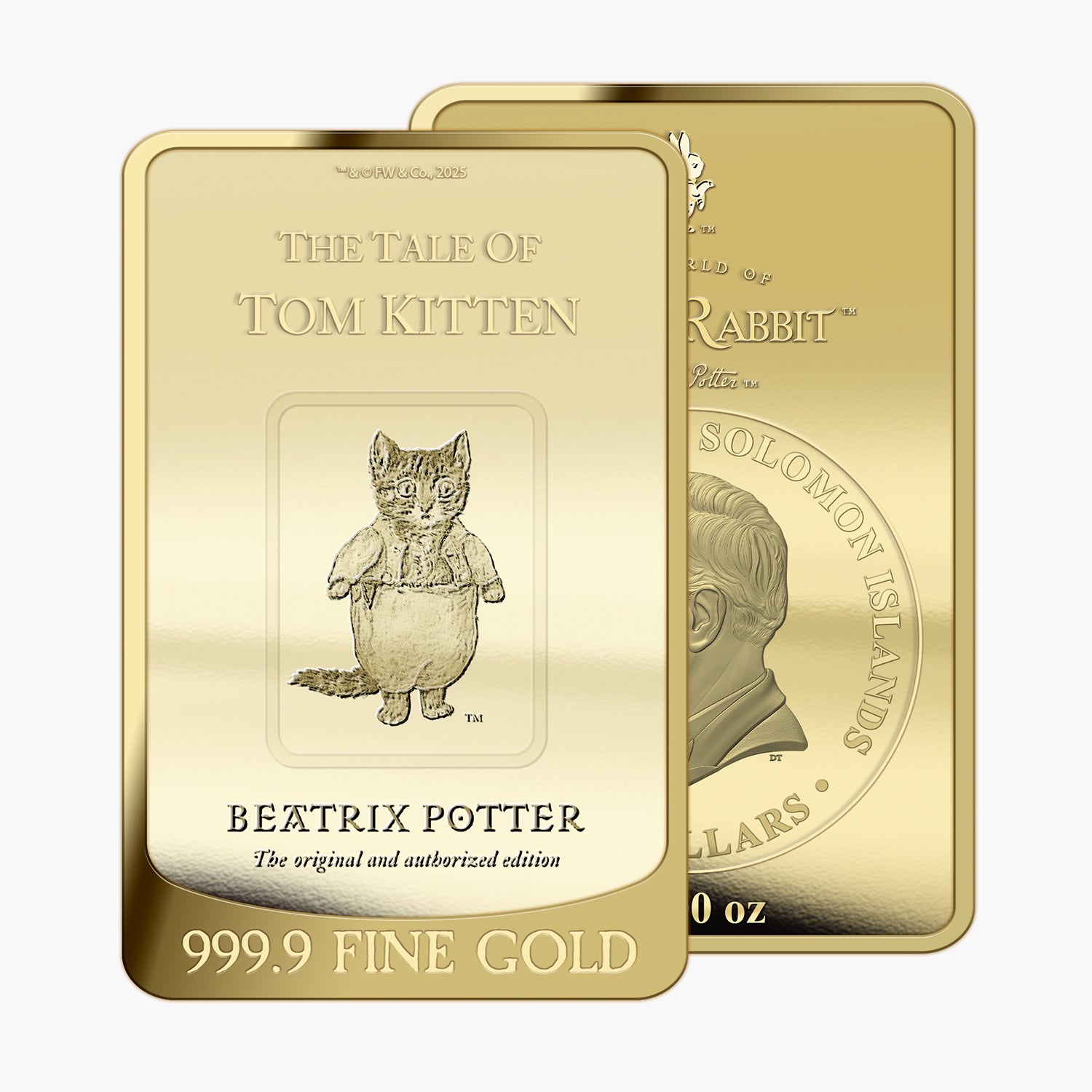 The Tales of Beatrix Potter - Tom Kitten Solid Gold Bar