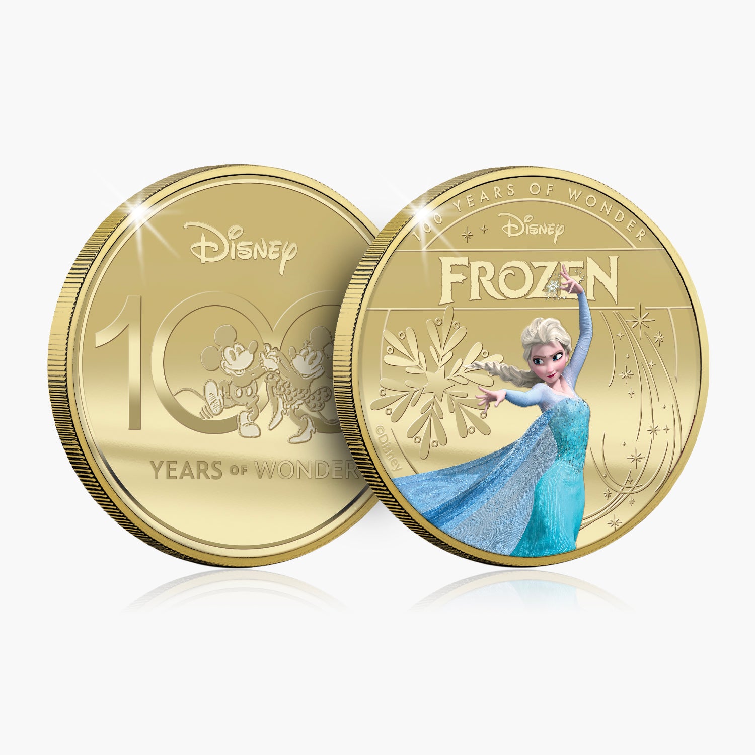 D100 Disney Frozen Gold Plated Commemorative