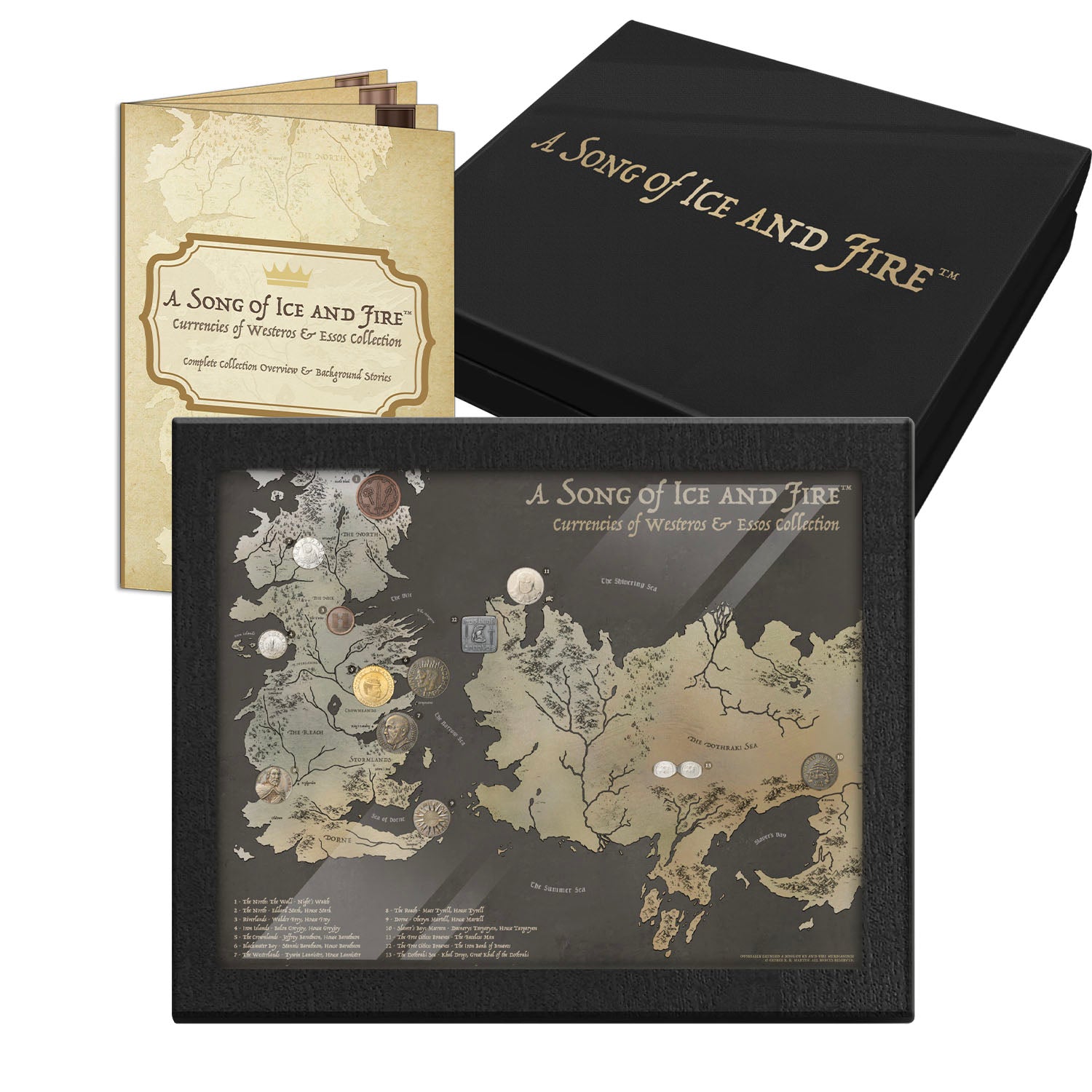 The Game of Thrones Kingdoms of Westeros Coin Set