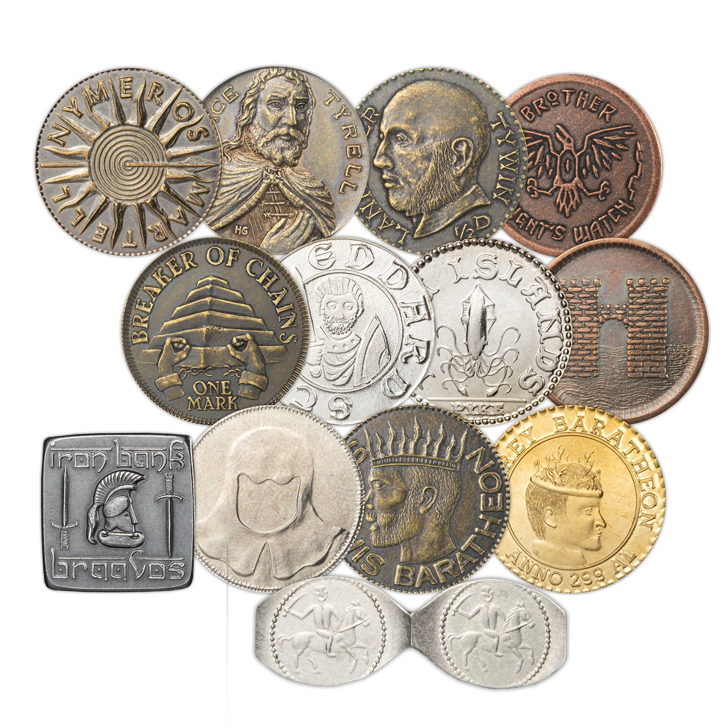 The Game of Thrones Kingdoms of Westeros Coin Set