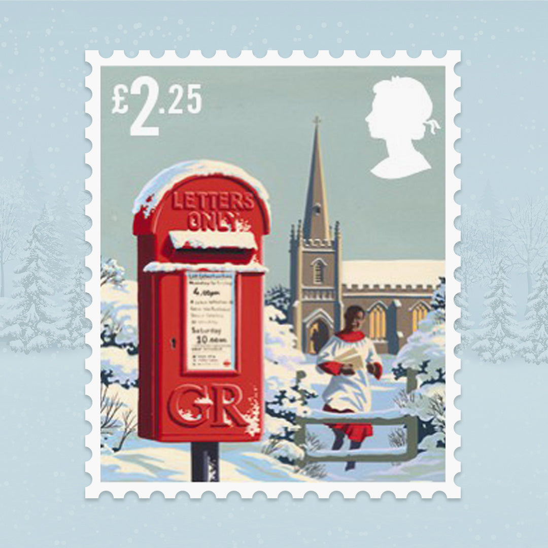 2018 Christmas Postbox Stamps Collector Card