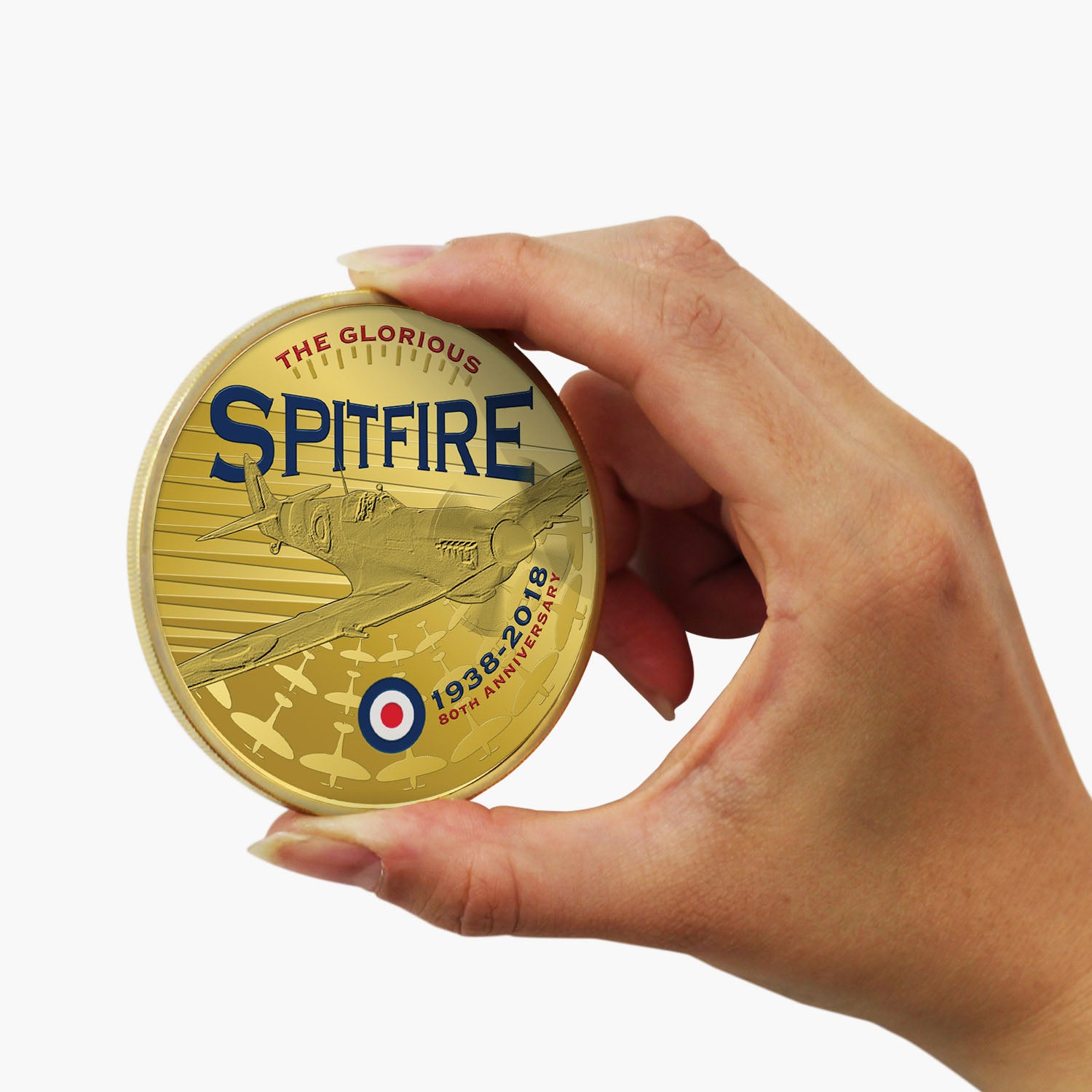 Spitfire 80e Anniversaire Plaqué Or 65mm Luxe