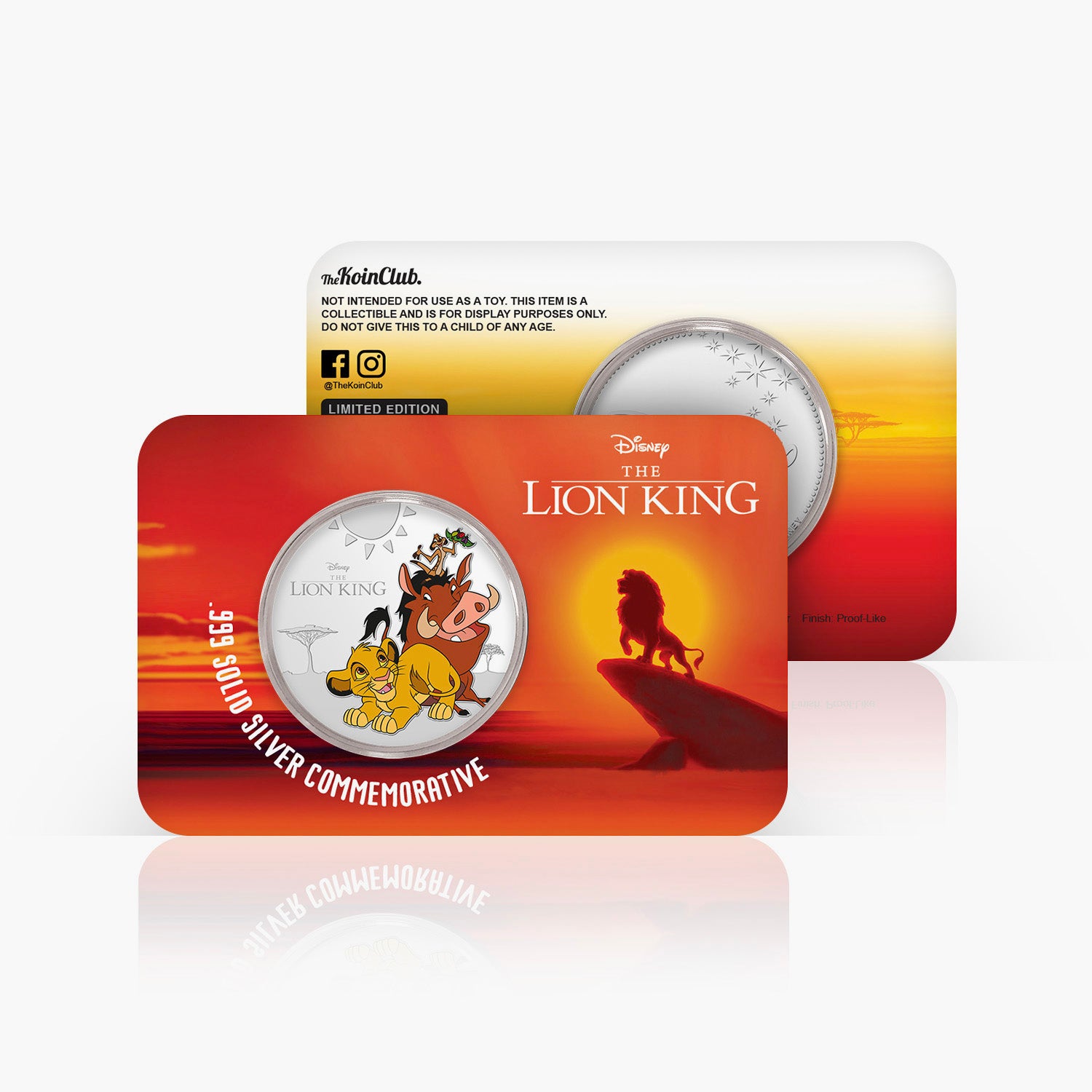 Le Roi Lion en argent pur 32 mm commémoratif