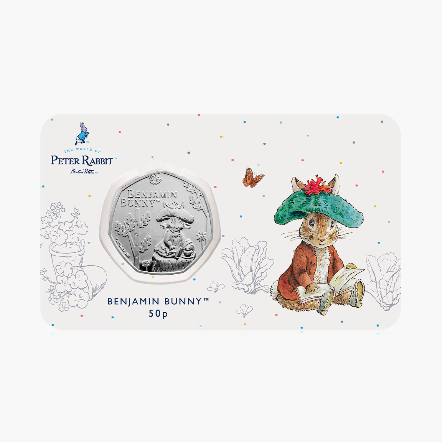 Le monde de Peter Rabbit 2023 Benjamin Bunny 50p BU Coin