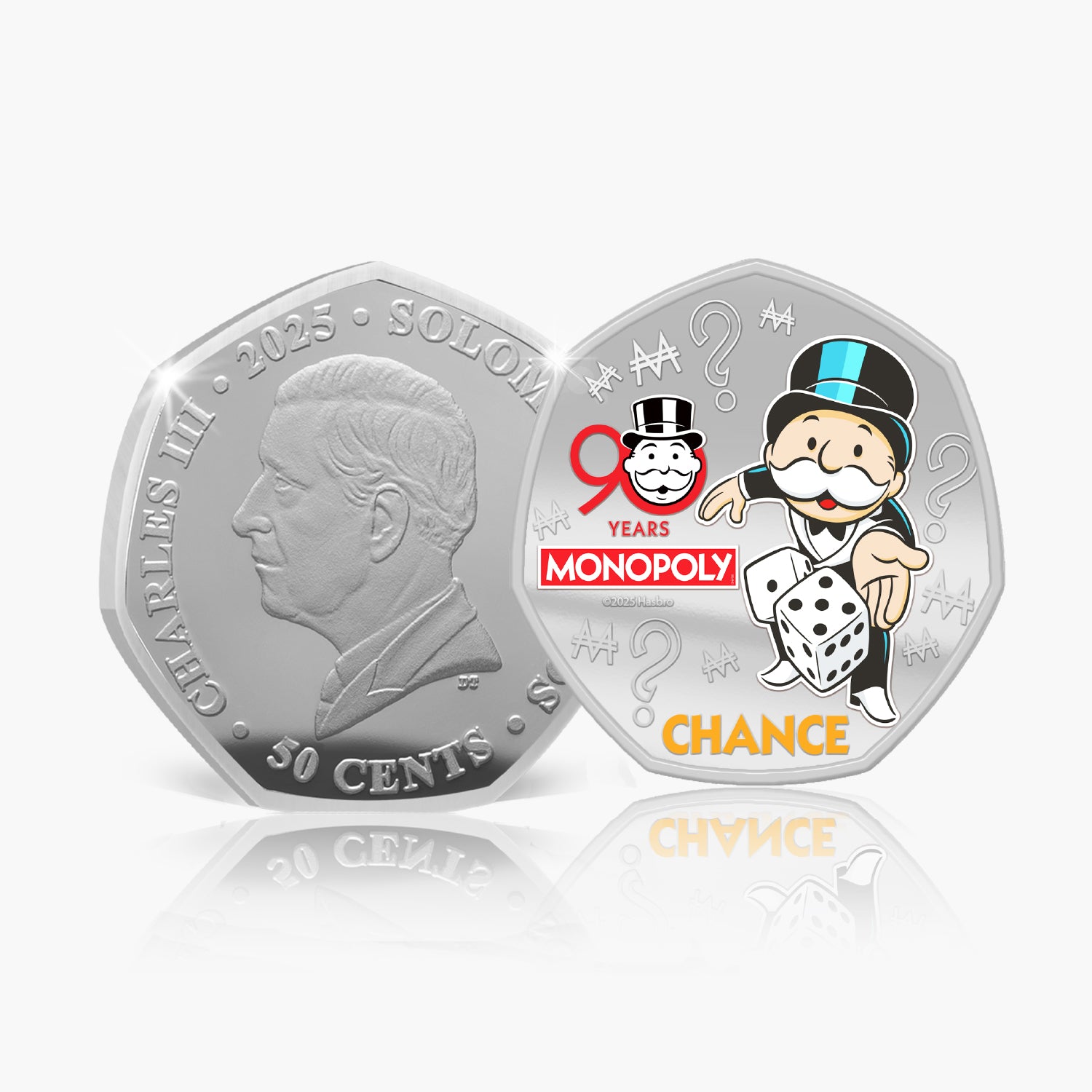 Monopoly 90th Anniversary 2025 Silver Plated Coin Pack | 6-Coin