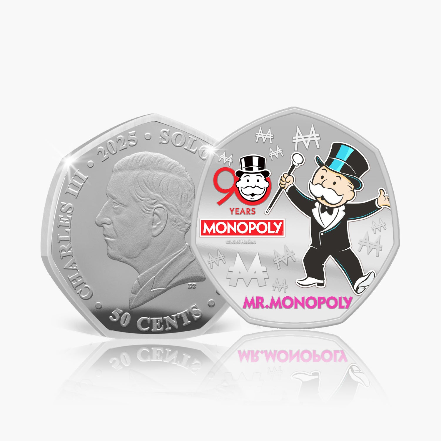 Monopoly 90th Anniversary 2025 Silver Plated Coin Pack