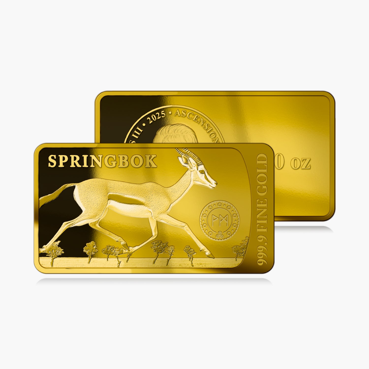 The Legends of Gold Springbok Solid Gold Bar