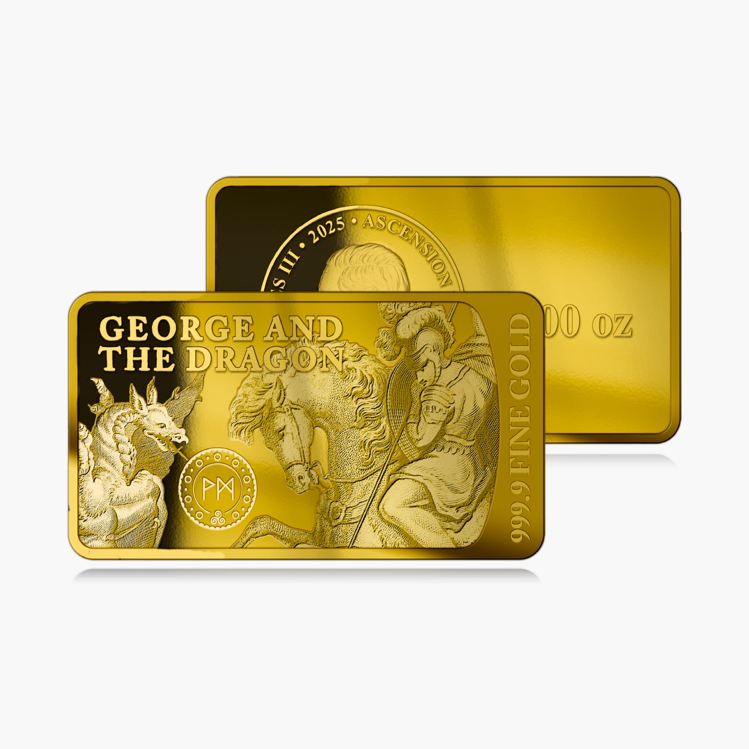The Legends of Gold George & the Dragon Solid Gold Bar