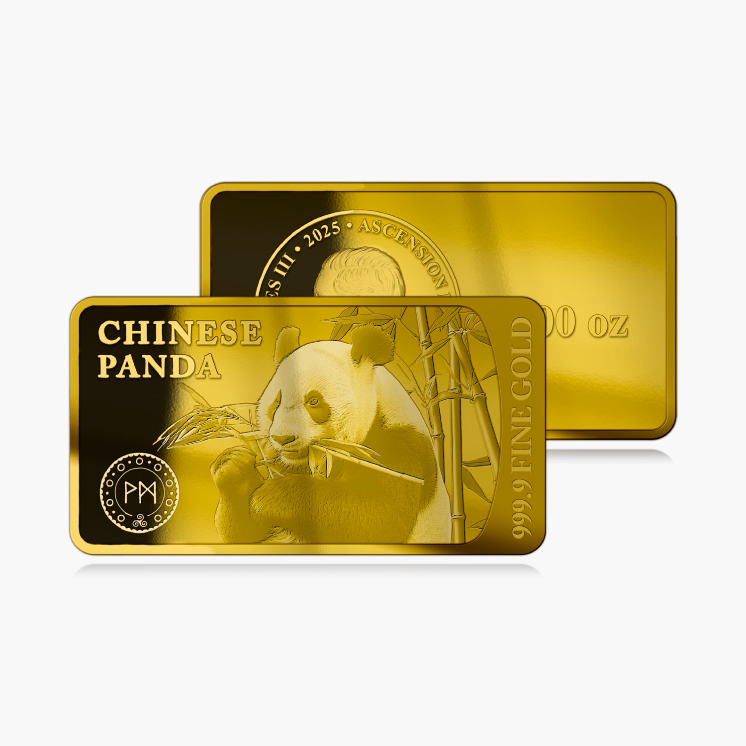 The Legends of Gold Chinese Panda Solid Gold Bar