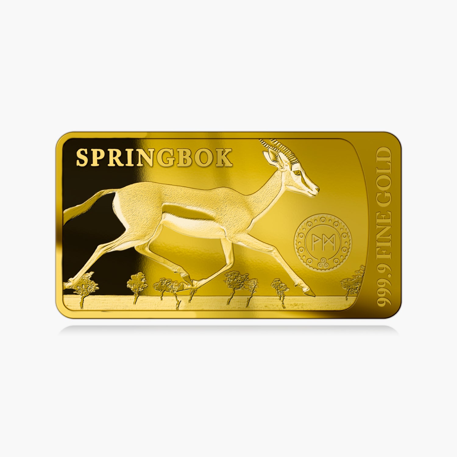 The Legends of Gold Springbok Solid Gold Bar