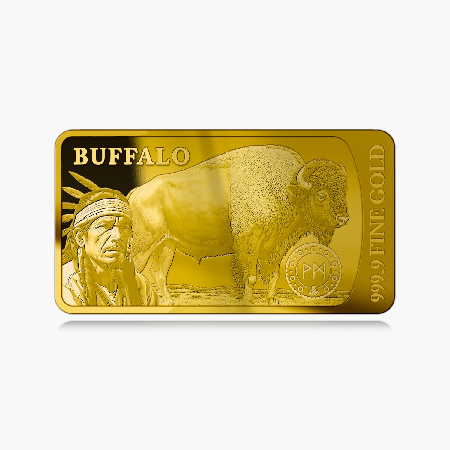 The Legends of Gold Buffalo Solid Gold Bar