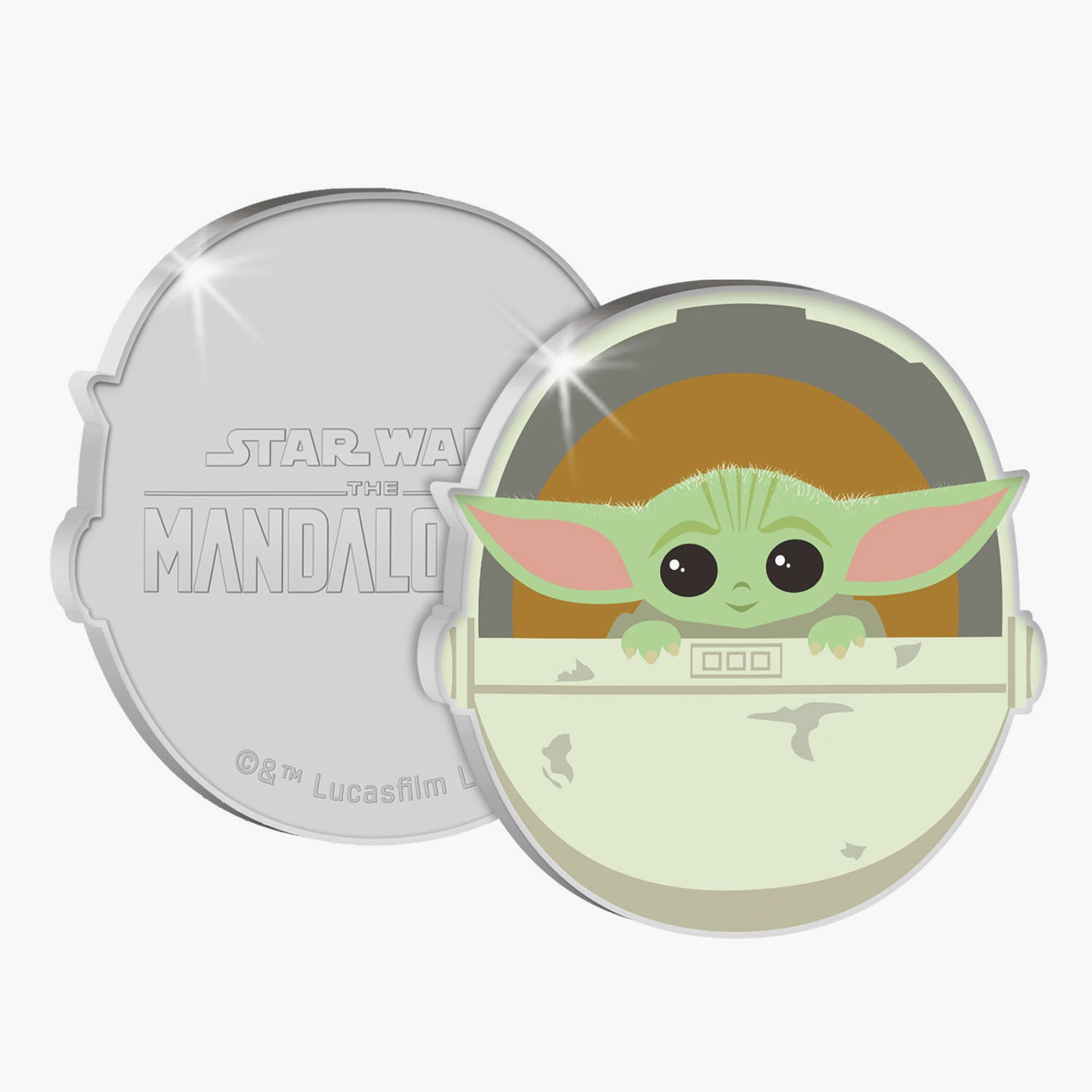 The Mandalorian - Baby Yoda Shaped Star Wars Commemorative