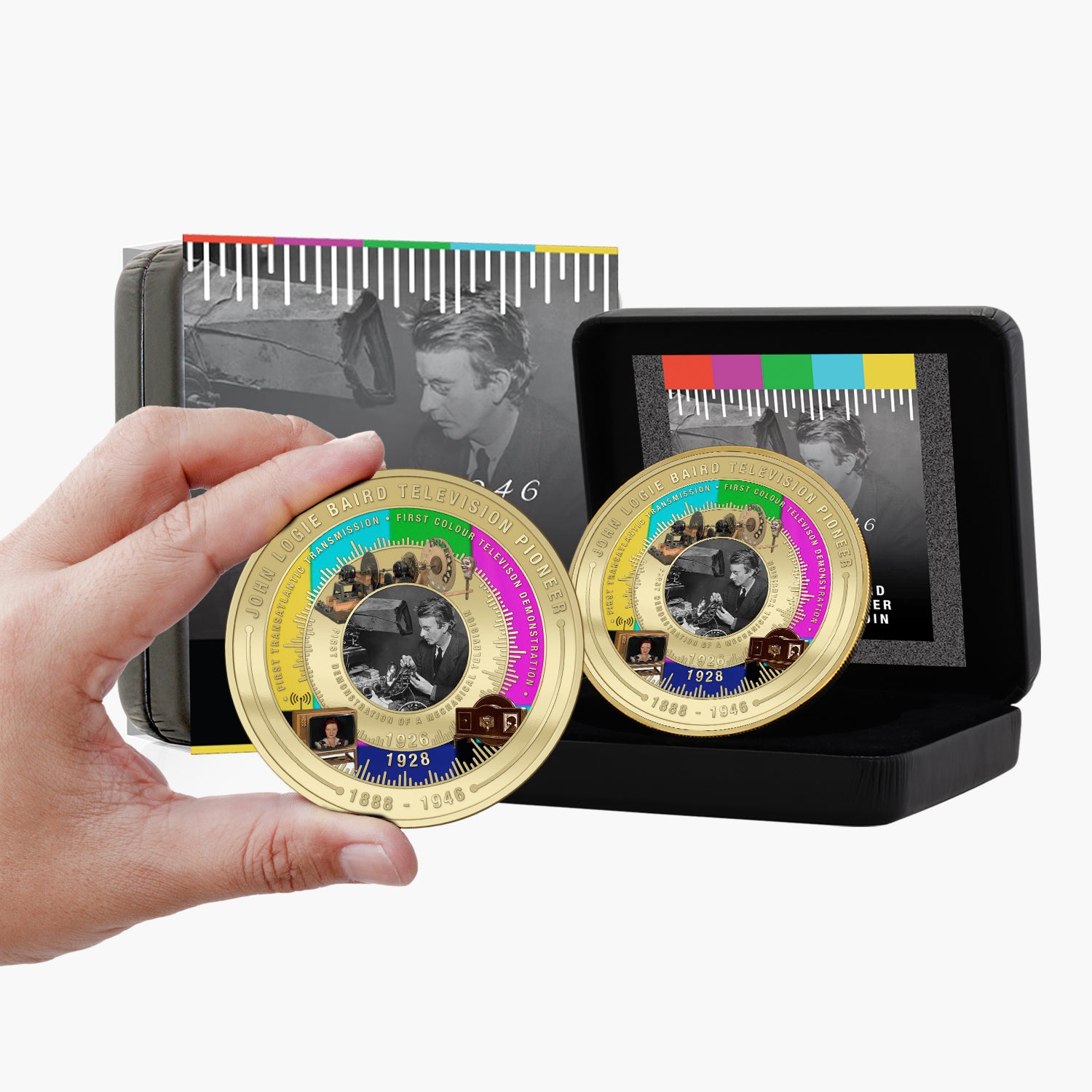 John Logie Baird 2026 Super Size Gold Luxe Edition Coin