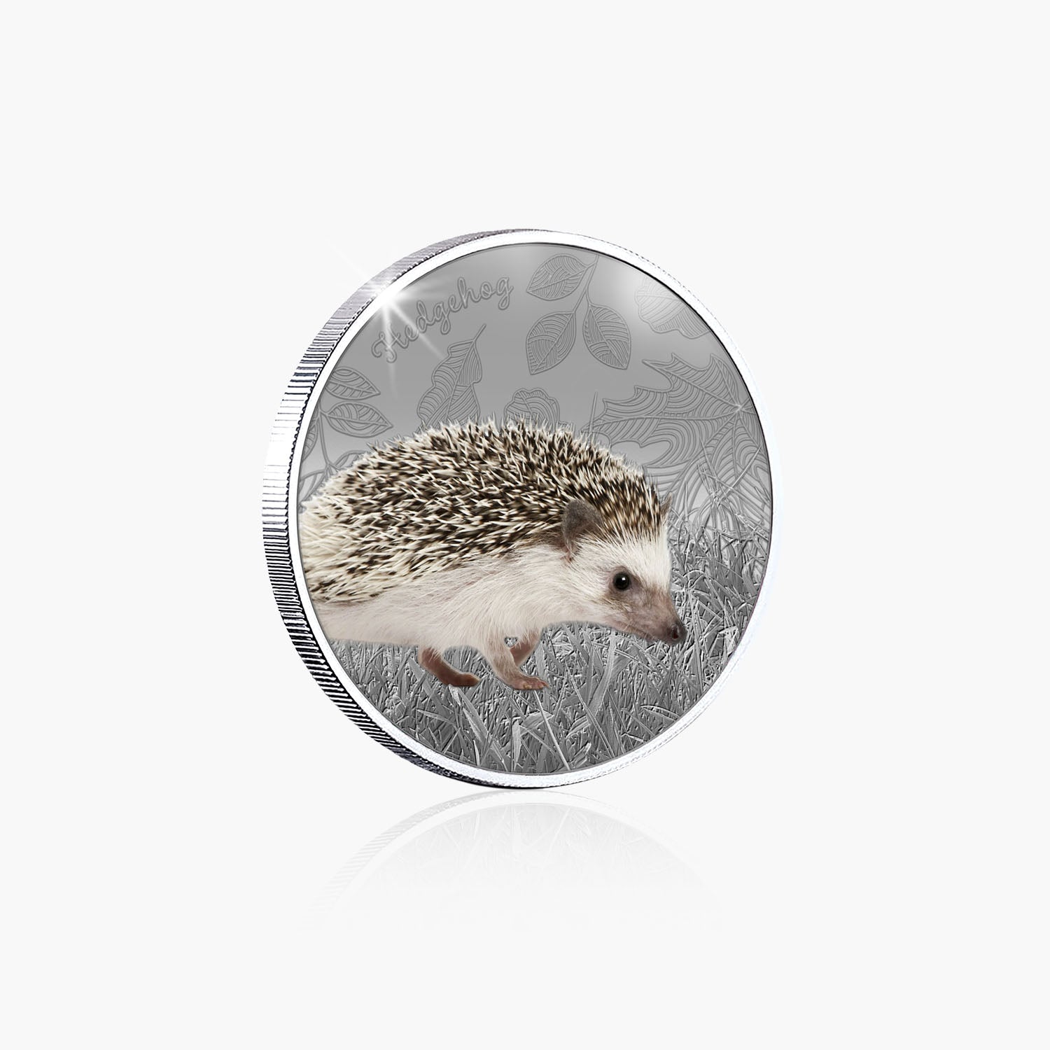British Wildlife Hedgehog Silver Plated BU Commemorative