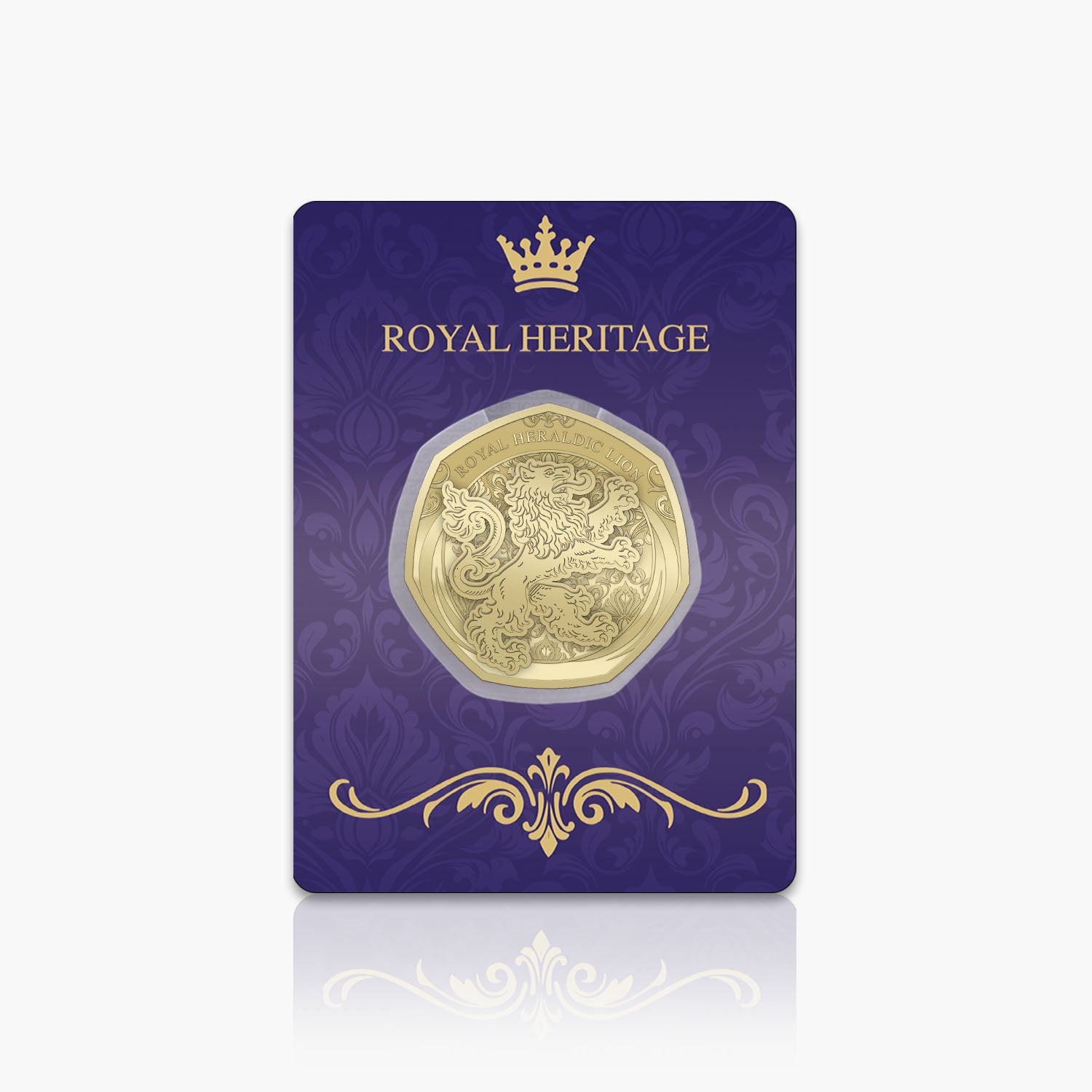 Royal Heritage Royal Heraldic Lion Gold Plated BU Commemorative