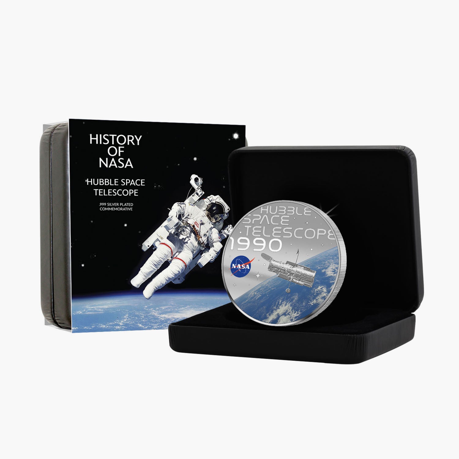 NASA 2023 Hubble Space Telescope 50mm Silver-plated Coin